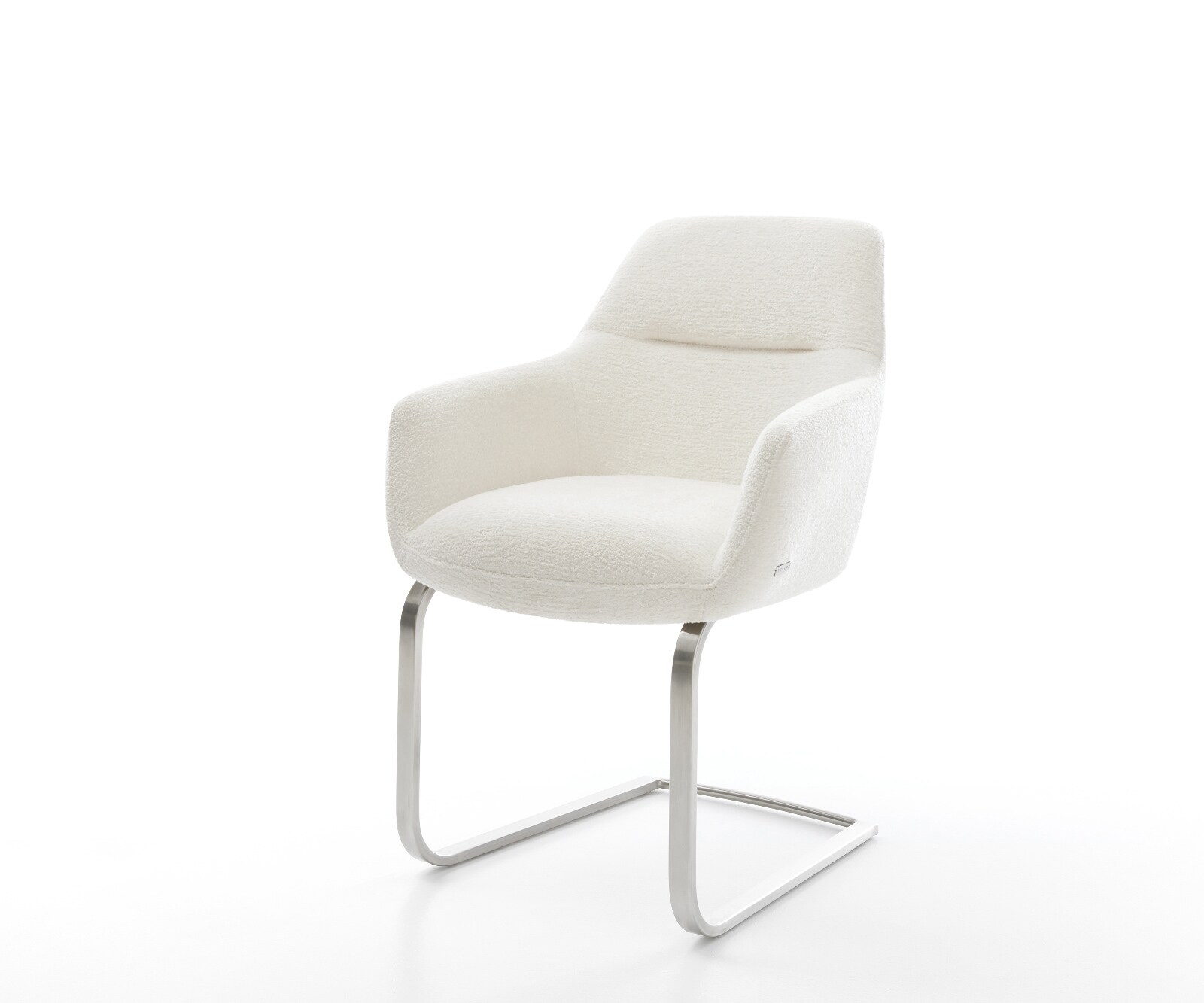 Конзолен стол Pejo-Flex Bouclé Soft Beige Конзолен стол с плоска сърцевина от джобни пружини от неръждаема стомана 1