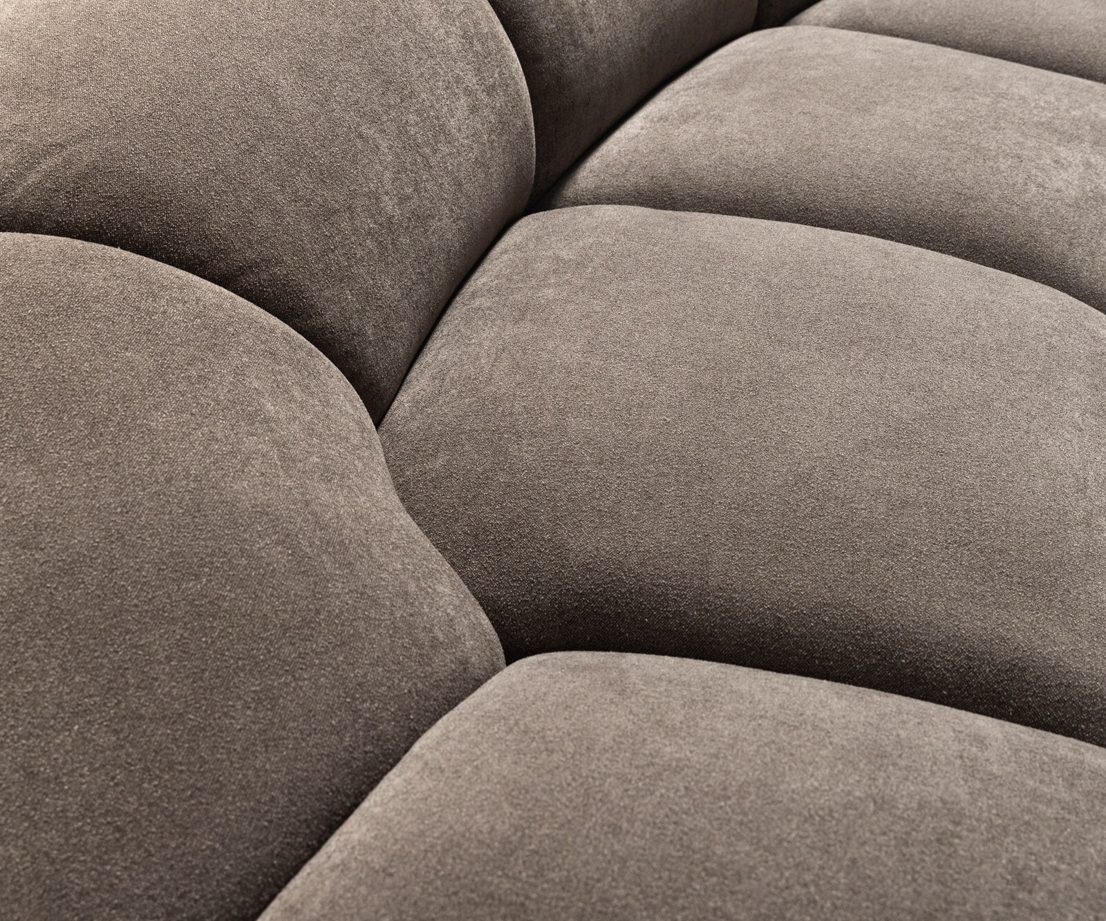 Голям диван Lunna 360x175 cm структуриран плат Soft Taupe 2 възглавници 6