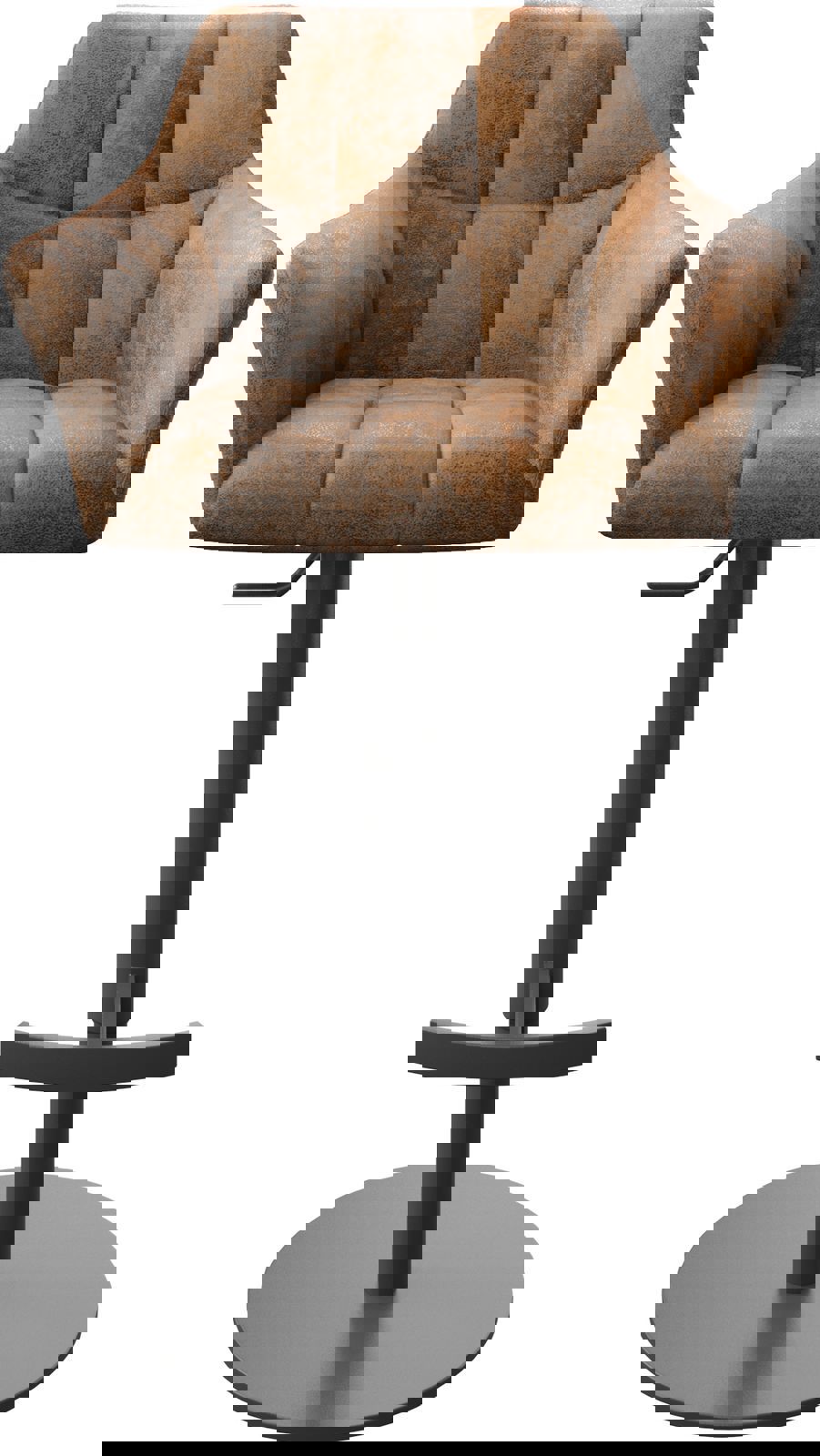 Бар стол Винтидж Кафяв Въртяща се основа с регулируема височина Метал Yulo-Flex 3 Бар стол Винтидж Кафяв Въртяща се основа с регулируема височина Метал Yulo-Flex 3