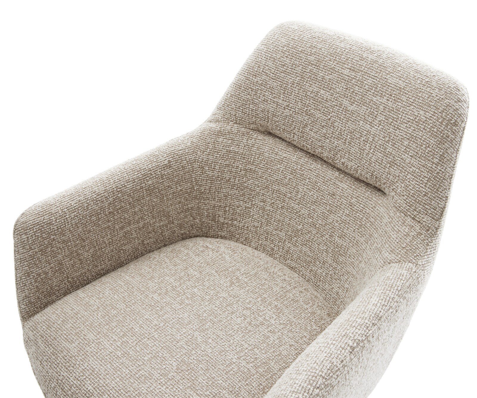 Въртящ се стол Pejo-Flex Тъкан Soft Beige Основа с ефект на покритие Titanium 360° завъртане Функция люлеене Ядро от джобни пружини 4