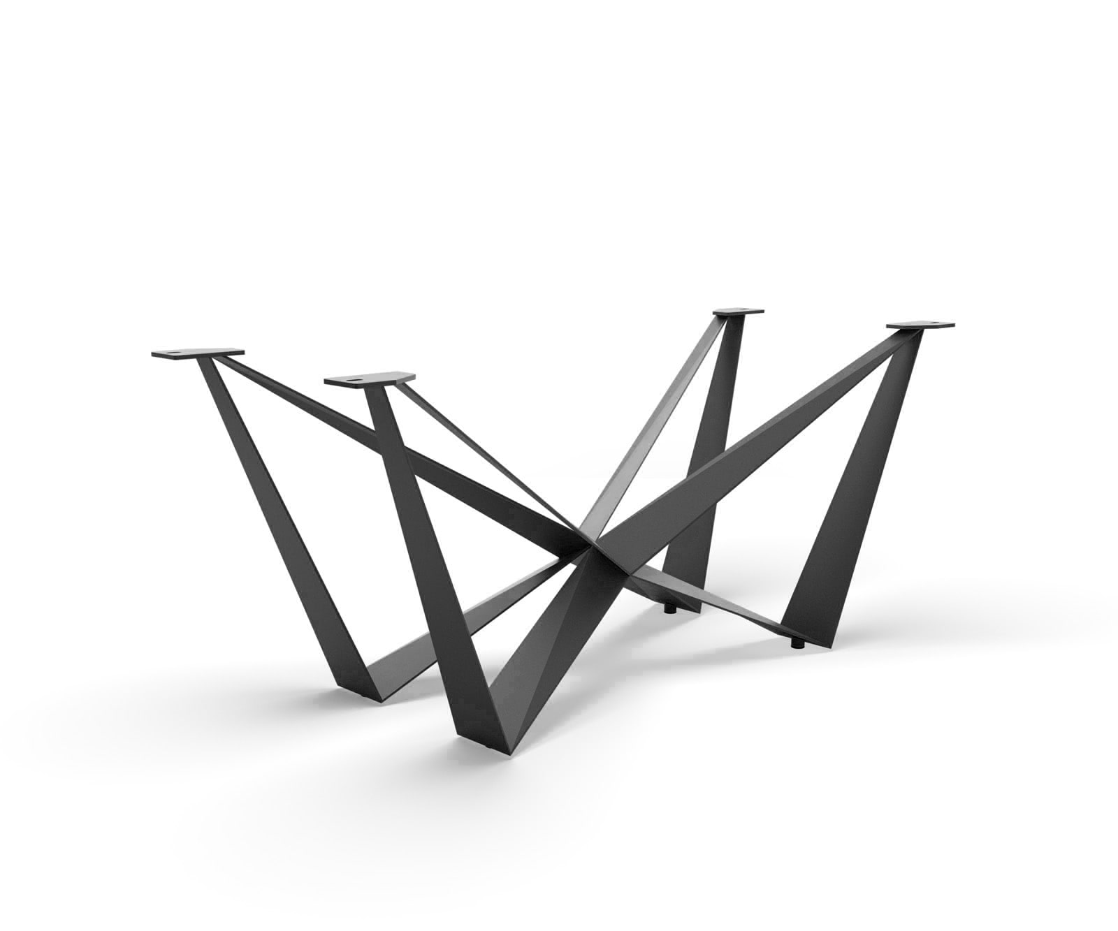 Основа за маса Черен Метал за плотове на маси от 200 cm Паяк Основа за маса Черен Метал за плотове на маси от 200 cm Паяк