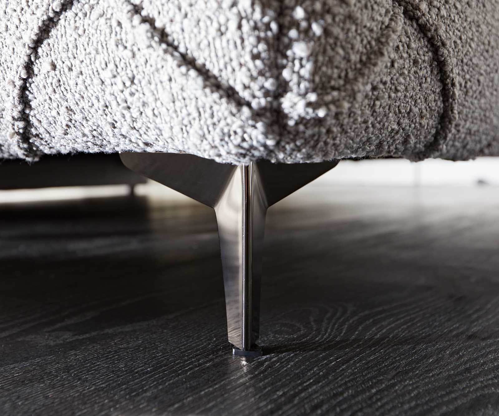 Тапицирано легло Nayara 180x200 cm bouclé сребристо сиво 6 Тапицирано легло Nayara 180x200 cm bouclé сребристо сиво 6