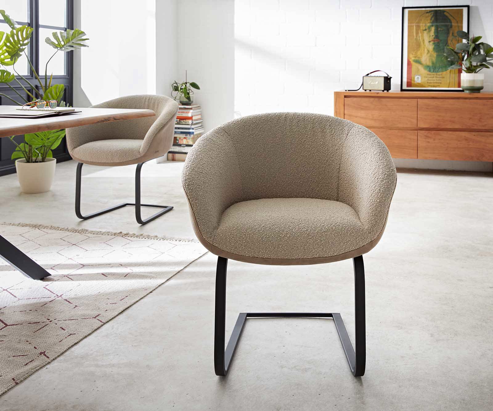 Люлеещ стол с подлакътници Микс от дамаски Сиво-Кафяв Конзолен крак плосък Черен Покет пружина Vinka-Flex 1 Люлеещ стол с подлакътници Микс от дамаски Сиво-Кафяв Конзолен крак плосък Черен Покет пружина Vinka-Flex 1