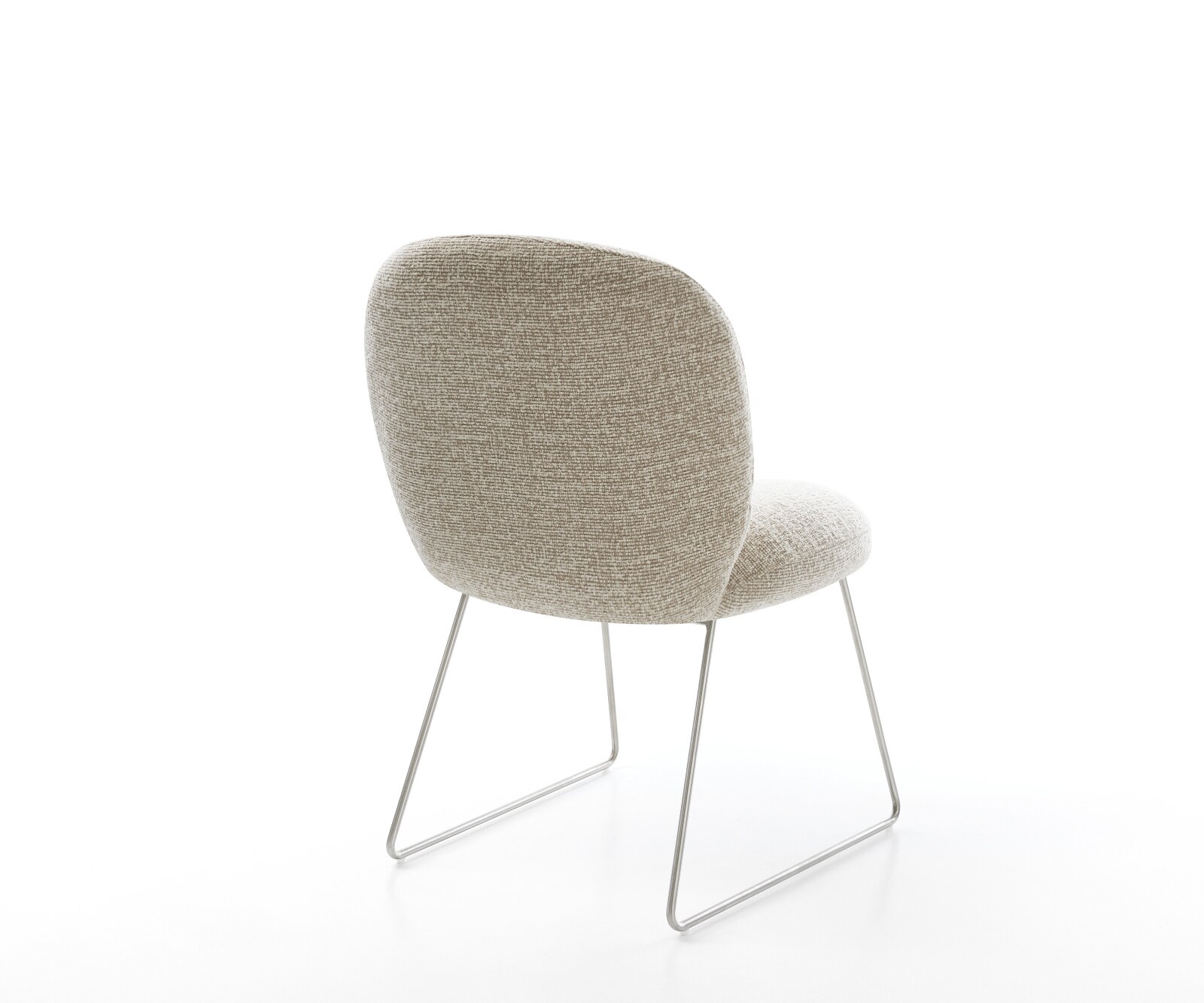Стол за трапезария Nube-Flex, тъкан Soft Beige, рамка от неръждаема стомана, пружинен матрак 5