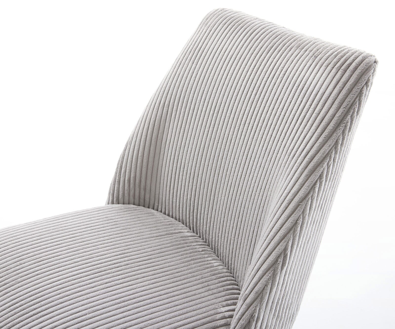 Люлеещ стол Корд Сребристо сив Конзолен крак кръгъл Черен Покет пружина Elso-Flex 4