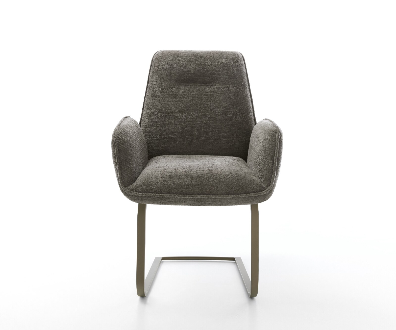 Конзола Zoa-Flex Bouclé Soft Mud Конзола с плоско покритие Титаниева сърцевина от джобни пружини 1