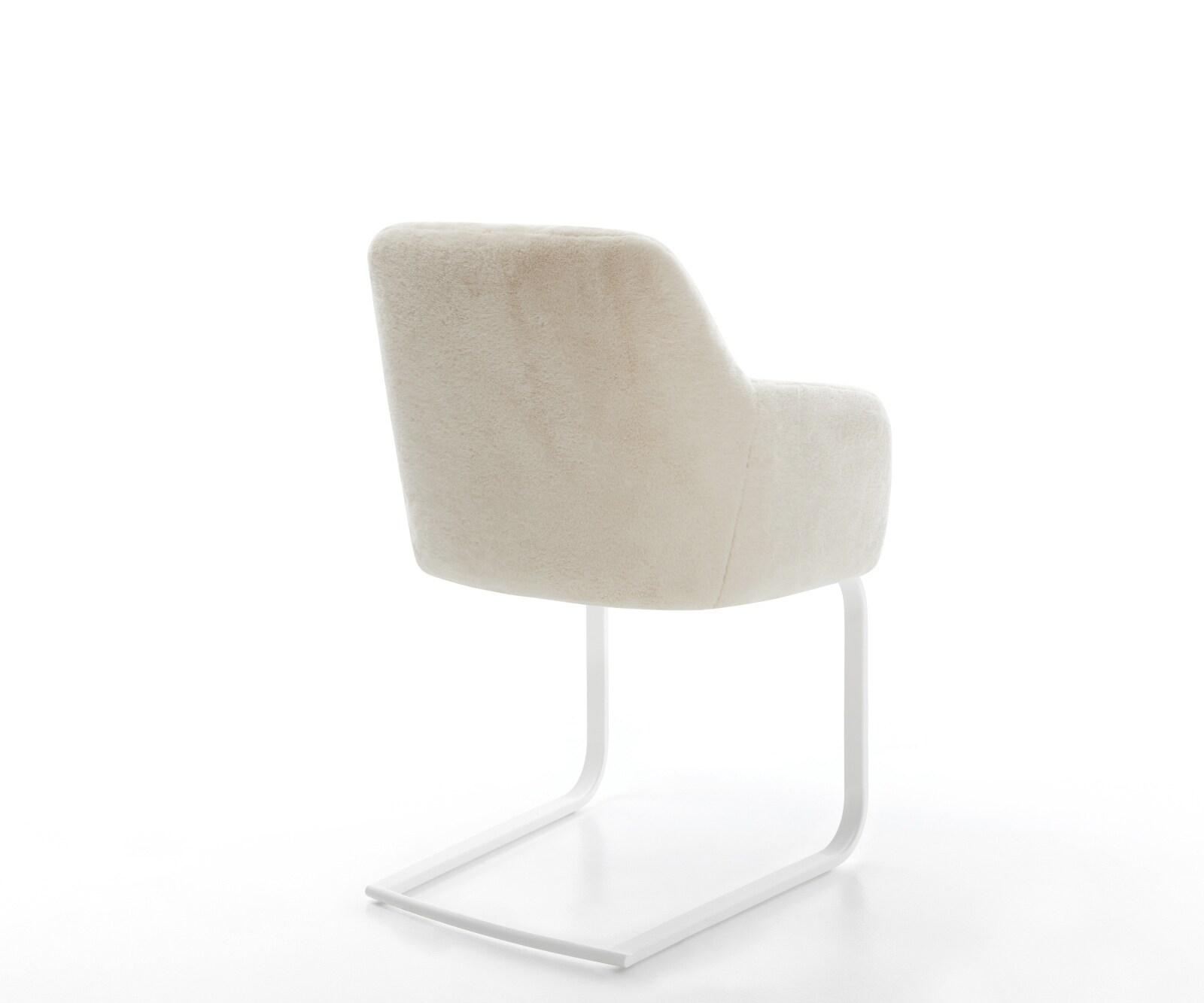 Стол с конзола Greg-Flex плюш крем-бяло Стол с конзола плоско бяло Ядро от джобни пружини 4