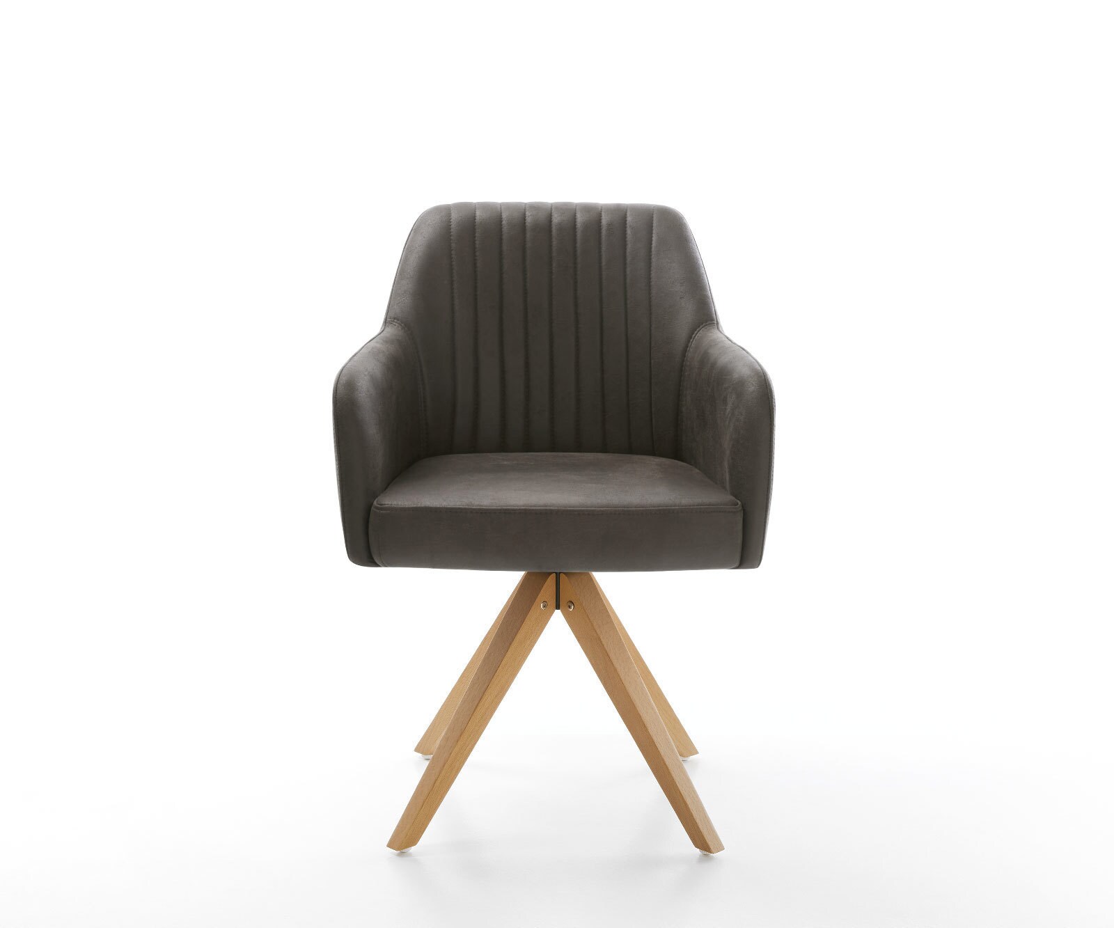 Врътящ се стол Антрацит Винтидж Дървена рамка  180° въртящ се Greg-Flex 2 Врътящ се стол Антрацит Винтидж Дървена рамка  180° въртящ се Greg-Flex 2