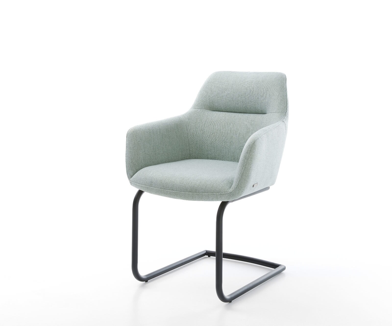 Люлеещ стол Ивици Мента Конзолен крак кръгъл Черен Pejo-Flex