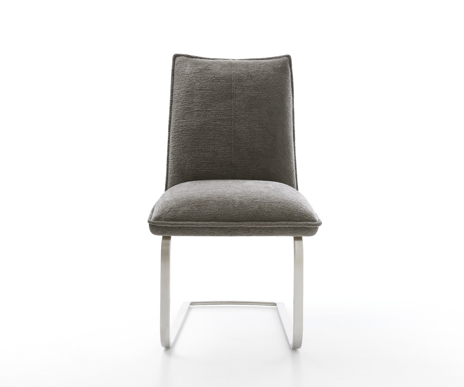 Стол с конзола Lelio-Flex Bouclé Soft Mud Стол с конзола с плоска сърцевина от джобни пружини от неръждаема стомана 2