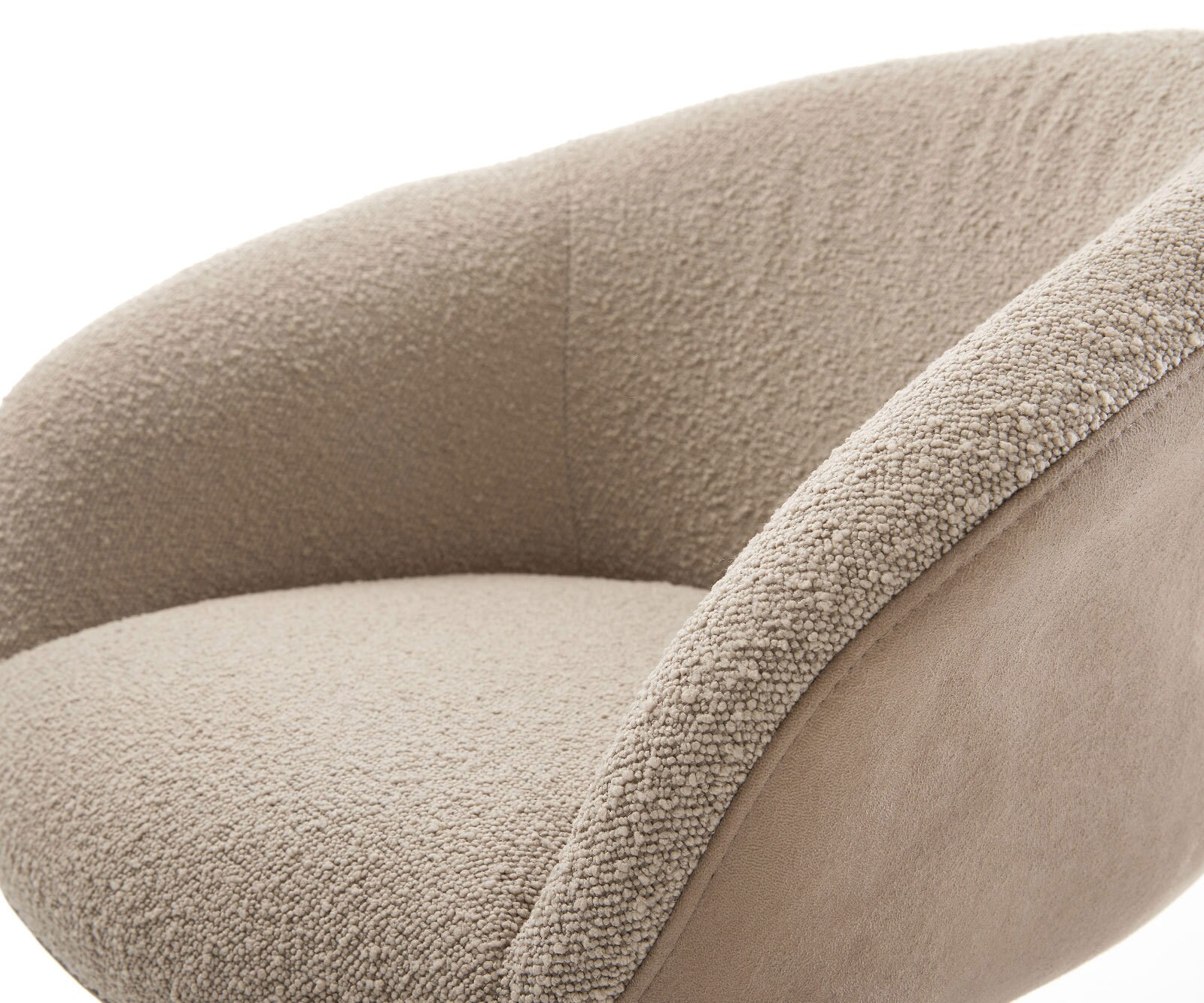 Люлеещ стол с подлакътници Микс от дамаски Сиво-Кафяв Конзолен крак кръгъл Неръждаема стомана Покет пружина Vinka-Flex 4