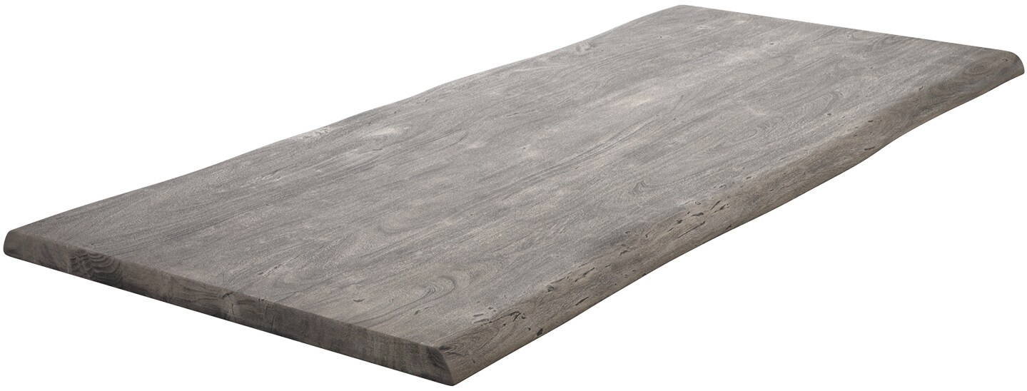 Плот за маса за хранене Edge 220x100cm XL акация платина Live-Edge