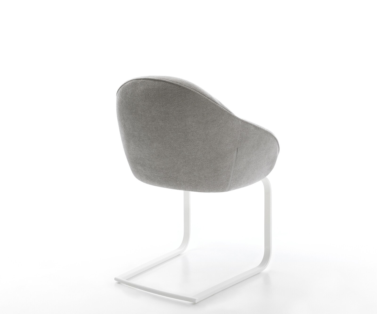 Gaio-Flex конзолен стол текстуриран плат меко сиво плосък конзолен стол бял 5