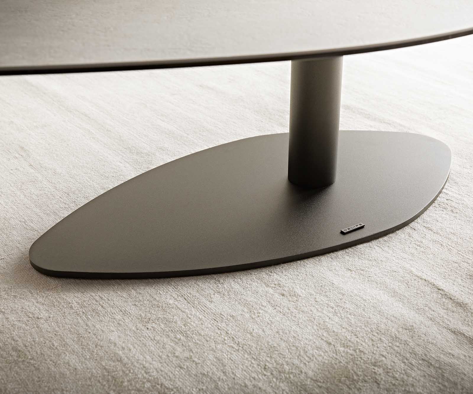Холна маса 140x80 cm Керамика Aspetto Concreto Бетон цвят Основа Ефектен финиш Titan Vibana 5