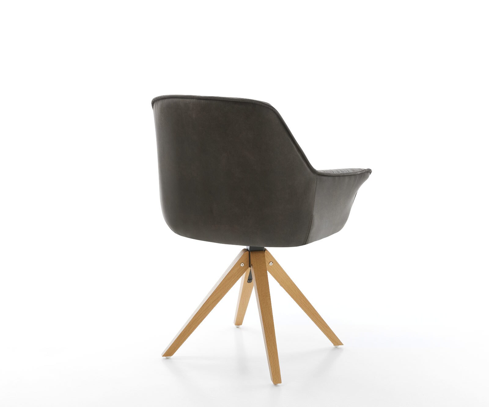 Врътящ се стол с подлакътници Антрацит Винтидж Дървена рамка  180° въртящ се Keila-Flex 5 Врътящ се стол с подлакътници Антрацит Винтидж Дървена рамка  180° въртящ се Keila-Flex 5