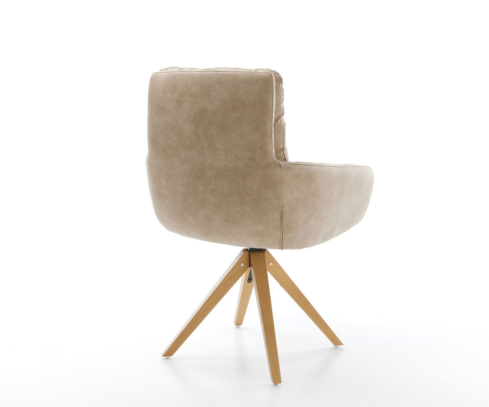 Врътящ се стол с подлакътници Бежов Винтидж Дървена рамка  180° въртящ се Abelia-Flex 5 Врътящ се стол с подлакътници Бежов Винтидж Дървена рамка  180° въртящ се Abelia-Flex 5