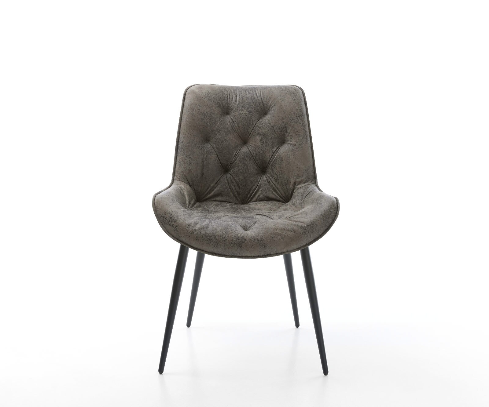 Трапезен стол Сив Антик 4 крака конични Черен Taimi-Flex 2