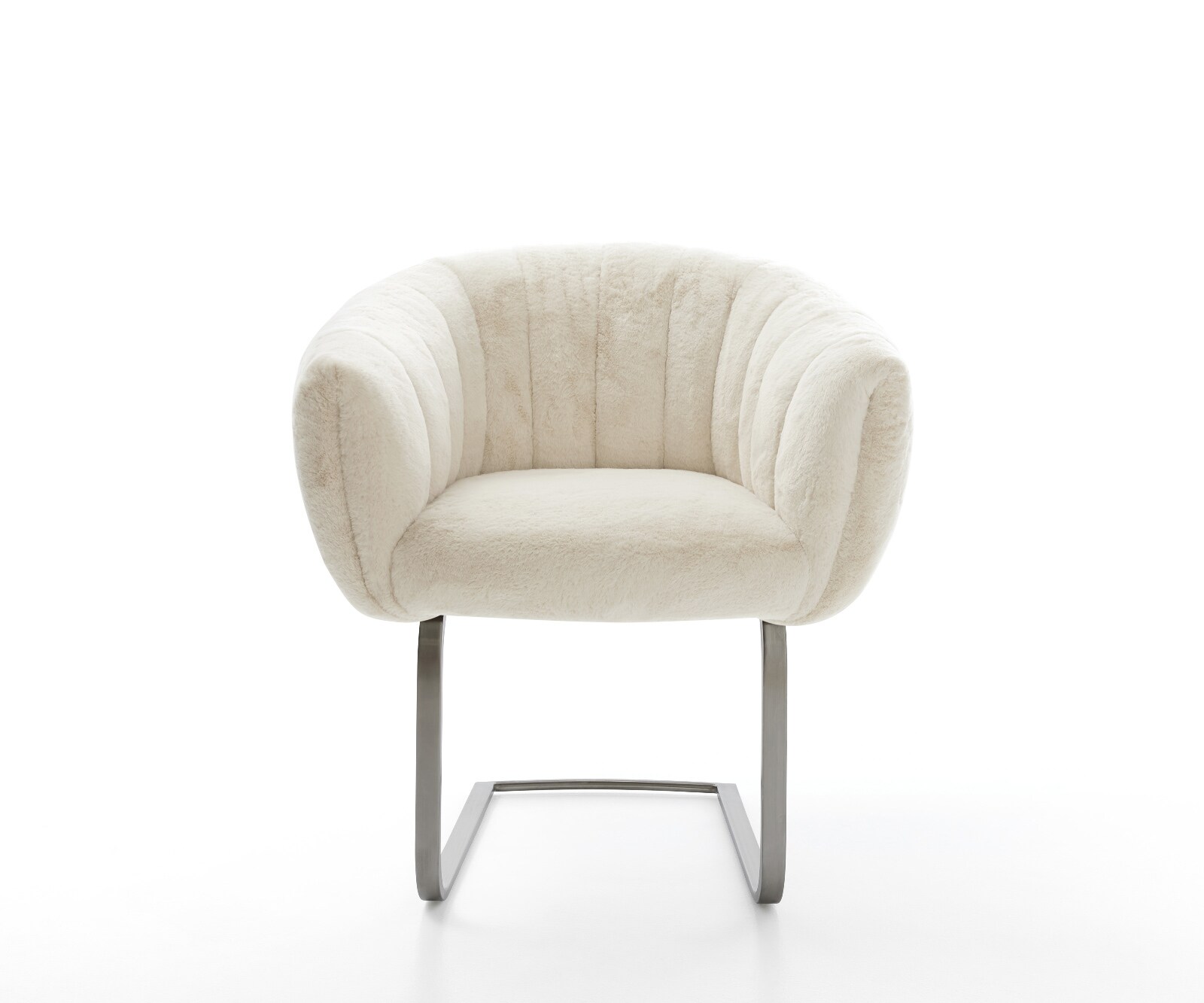 Стол с конзола Jada-Flex плюшен кремаво-бял Стол с конзола плосък графит с джобни пружини 1