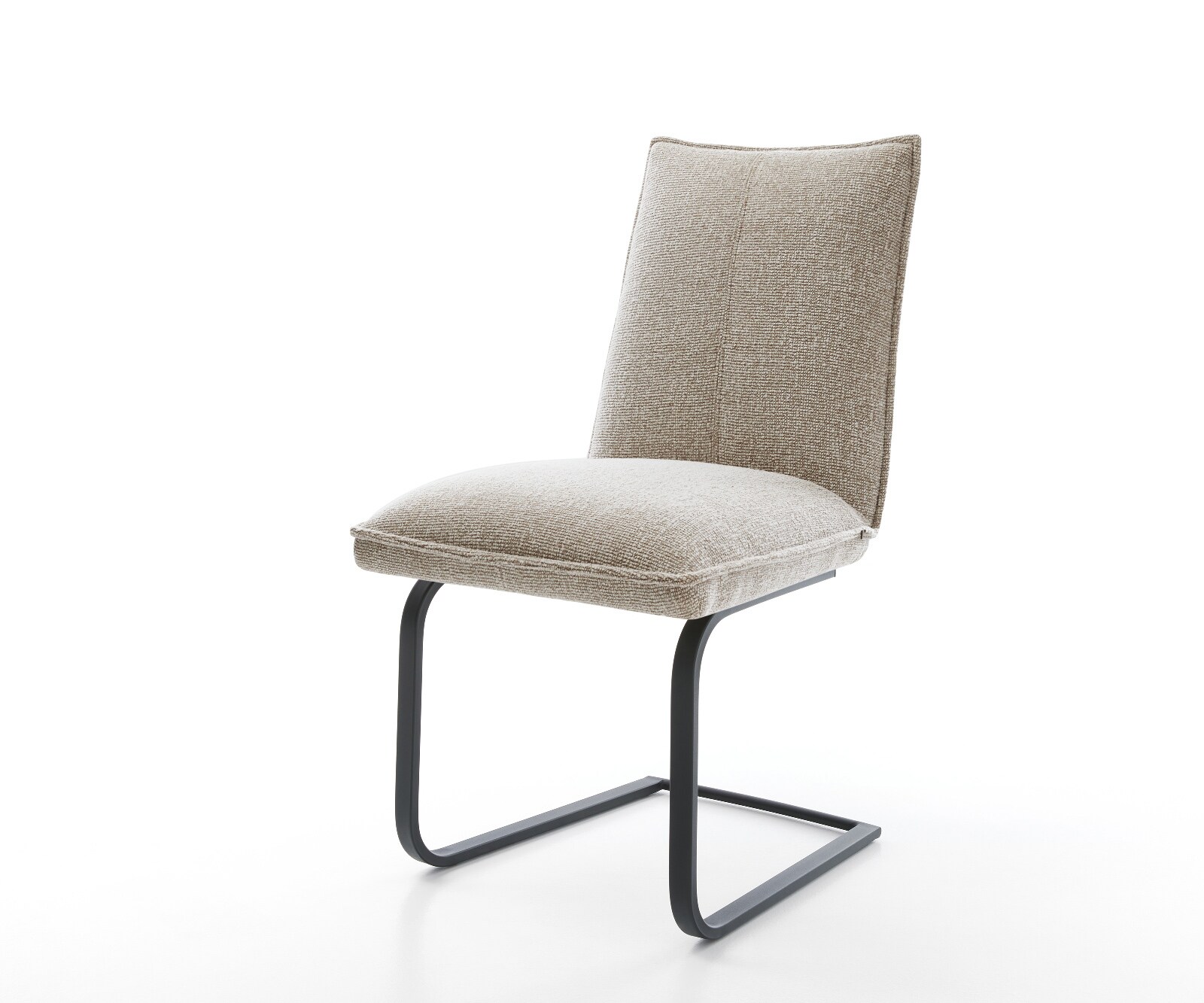 Стол с конзола Lelio-Flex Тъкан Soft Beige Стол с конзола плосък Black Pocket spring core