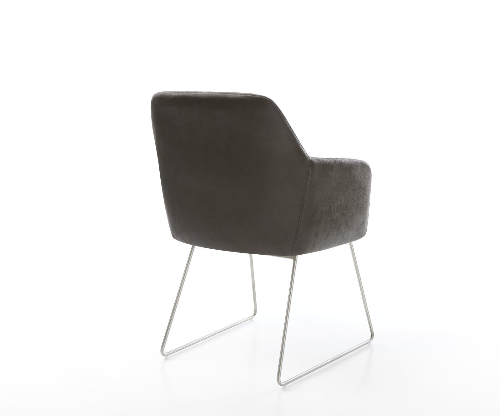 Стол Антрацит Винтидж Извити крака Неръждама стомана Greg-Flex 4 Стол Антрацит Винтидж Извити крака Неръждама стомана Greg-Flex 4