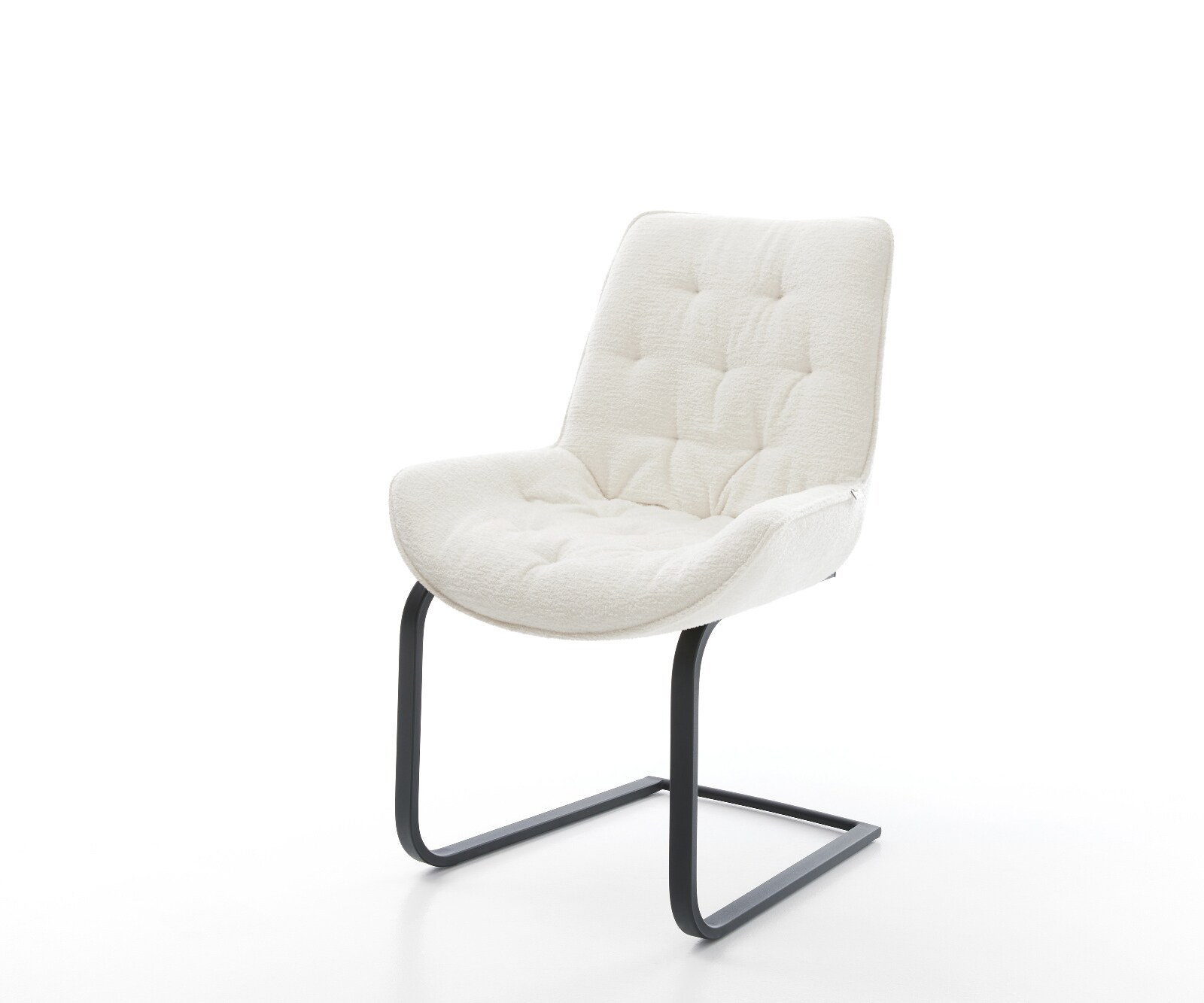 Конзолен стол Taimi-Flex Bouclé Soft Beige Конзолен стол flat Black