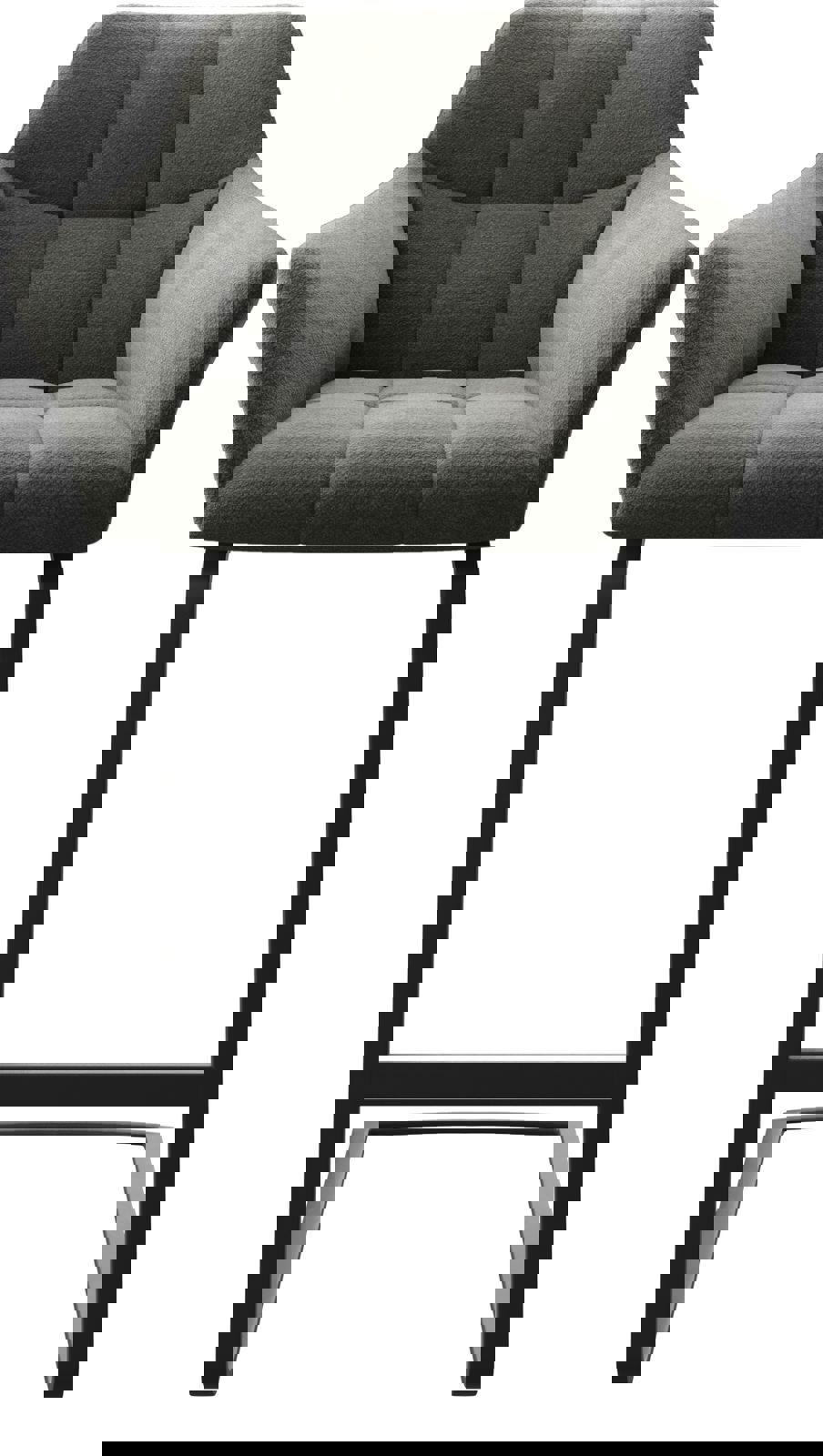 Бар стол Дамаска Антрацит Конзолен крак плосък Метал Yulo-Flex 3