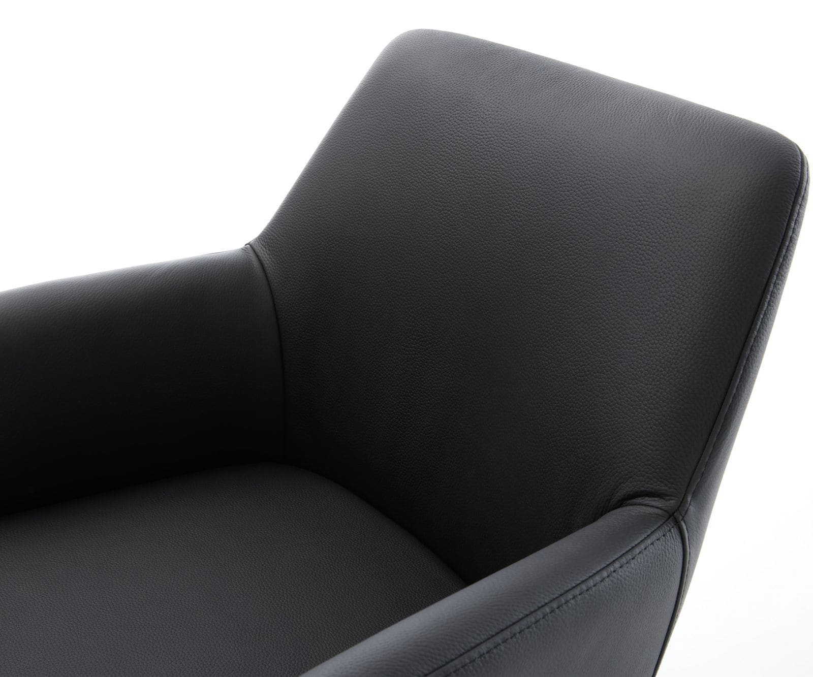 Врътящ се стол с подлакътници Естествена кожа Черен Конус крак плосък  Titan 360° въртящ се Покет пружина Xana-Flex 3 Врътящ се стол с подлакътници Естествена кожа Черен Конус крак плосък  Titan 360° въртящ се Покет пружина Xana-Flex 3