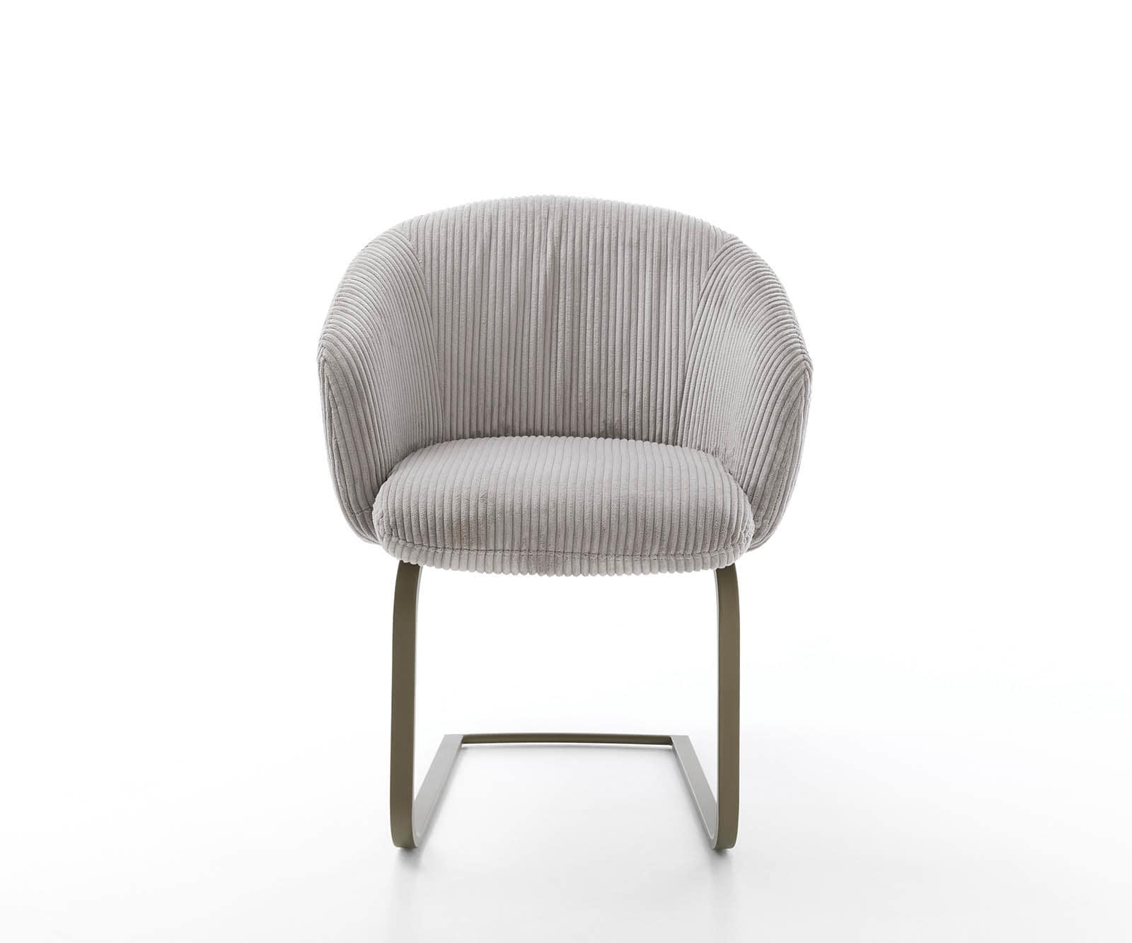 Люлеещ стол с подлакътници Корд Сребристо сив Конзолен крак плосък  Титан Покет пружина Caja-Flex 1 Люлеещ стол с подлакътници Корд Сребристо сив Конзолен крак плосък  Титан Покет пружина Caja-Flex 1