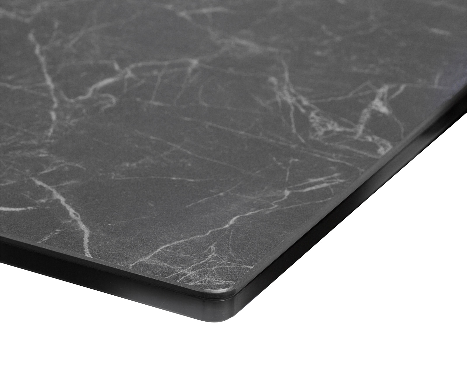Маса 200x100cm Keramik Laminam®Nero Greco Антрацит Spider плоска стомана Неръждаема стомана Edge 4 Маса 200x100cm Keramik Laminam®Nero Greco Антрацит Spider плоска стомана Неръждаема стомана Edge 4