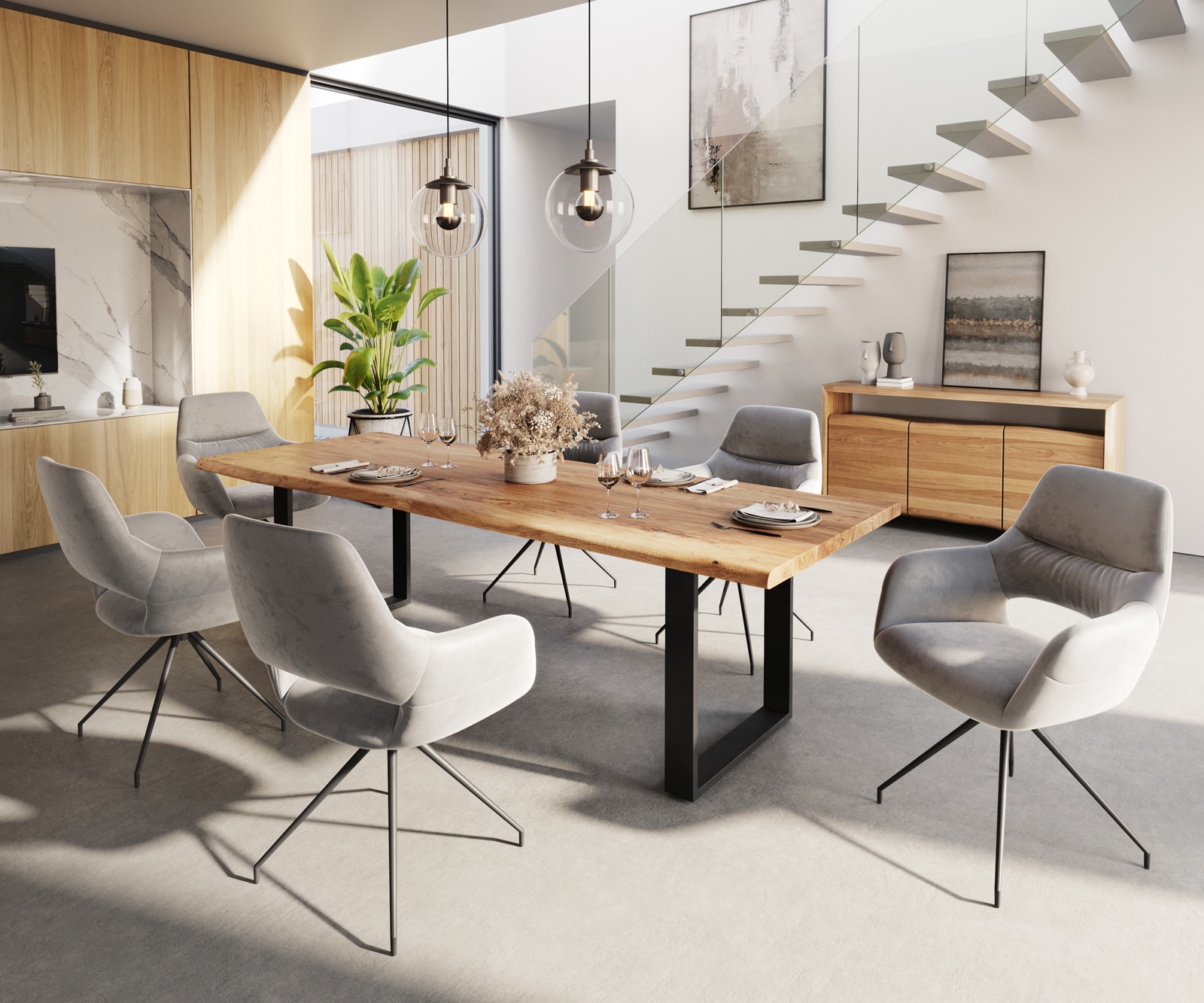 Врътящ се стол с подлакътници Кадифе Сив Конус крак кръгъл Черен 180° въртящ се Yago-Flex 3 Врътящ се стол с подлакътници Кадифе Сив Конус крак кръгъл Черен 180° въртящ се Yago-Flex 3