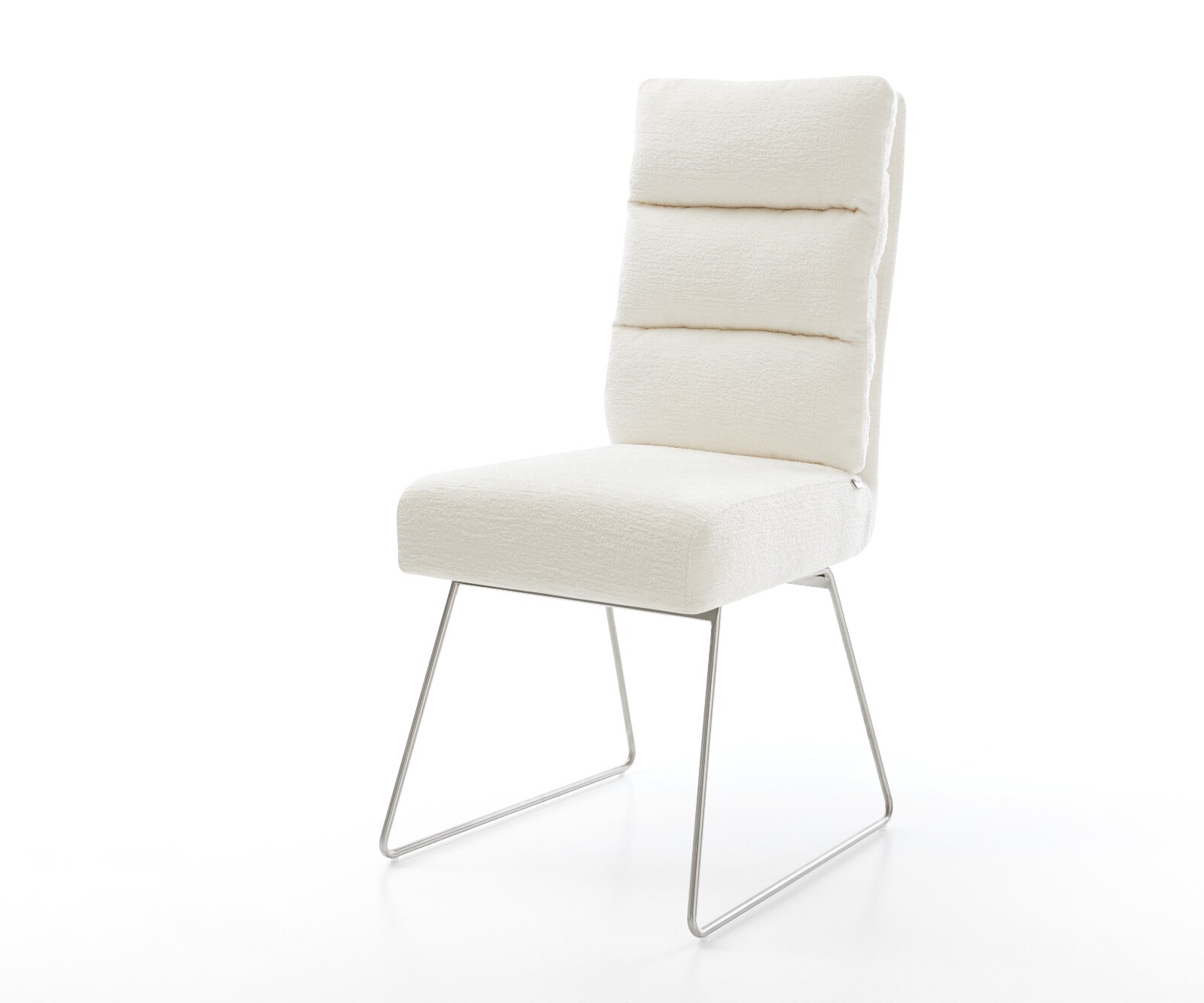 Стол за хранене Pela-Flex Bouclé Soft Beige Основа от неръждаема стомана с джобни пружини 1