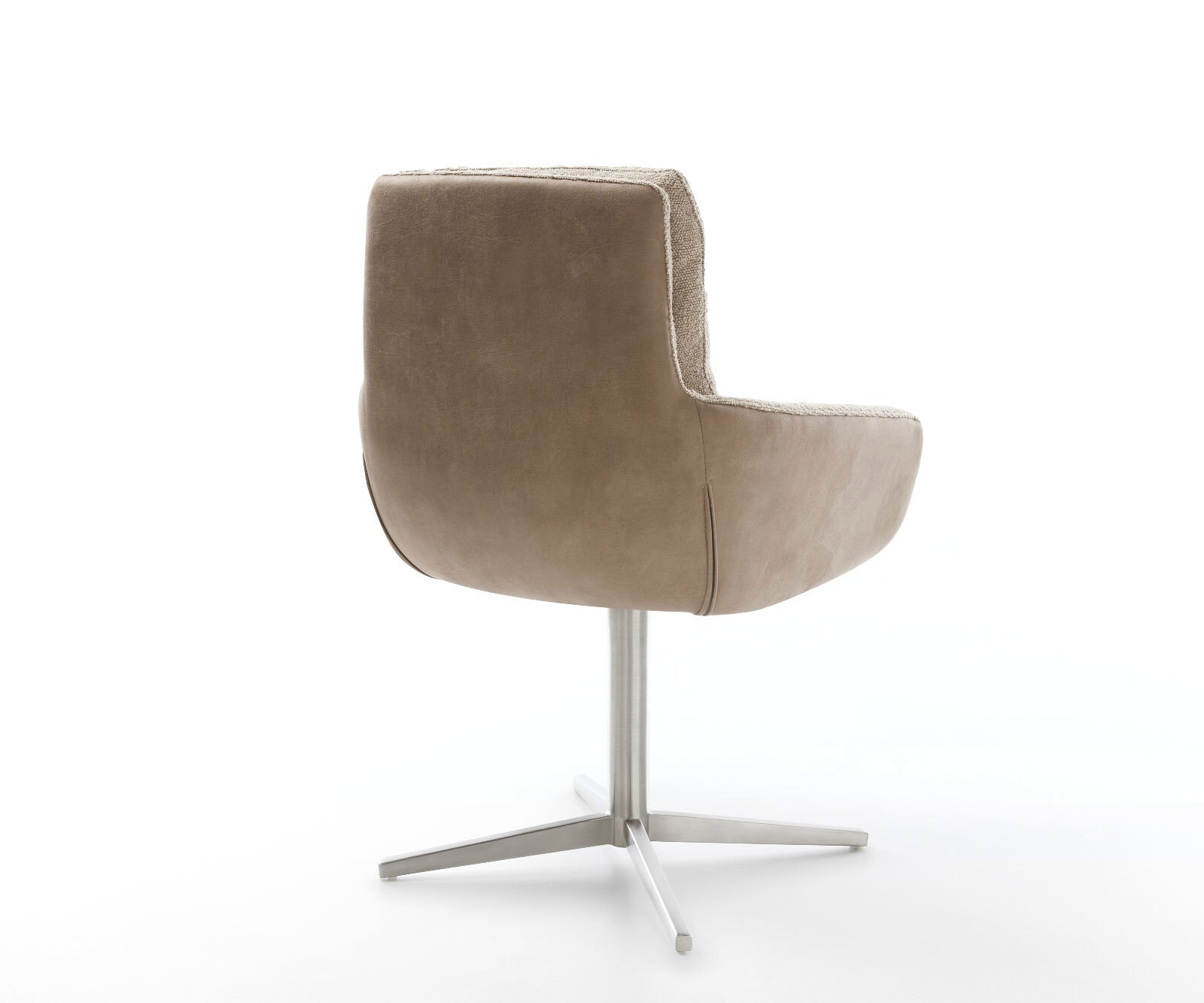 Въртящ се стол Abelia-Flex с подлакътници Материал микс кал Основа от неръждаема стомана Въртящ се на 360° 5