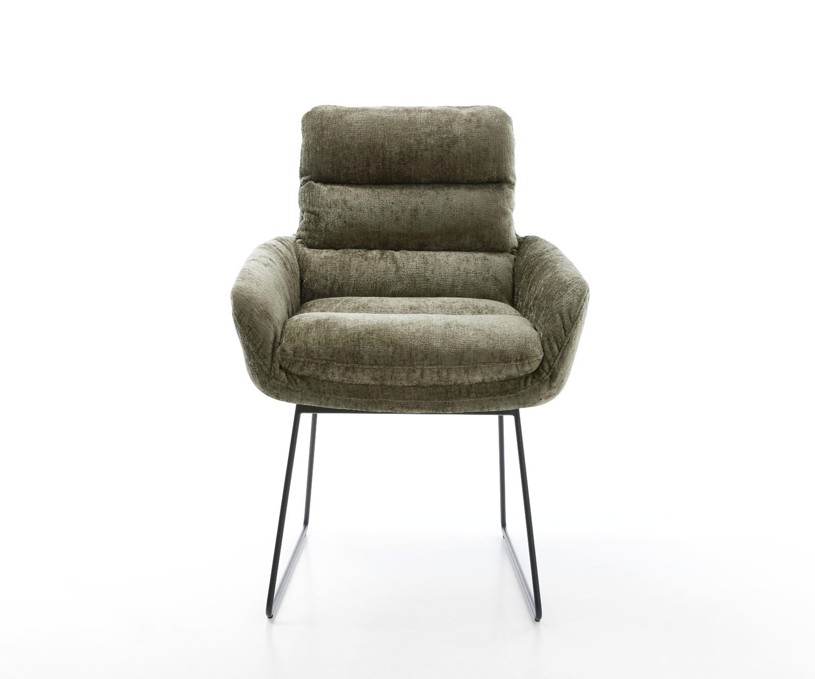 Трапезен стол с подлакътници Шенил Маслина Извити крака Черен Abelia-Flex 1 Трапезен стол с подлакътници Шенил Маслина Извити крака Черен Abelia-Flex 1