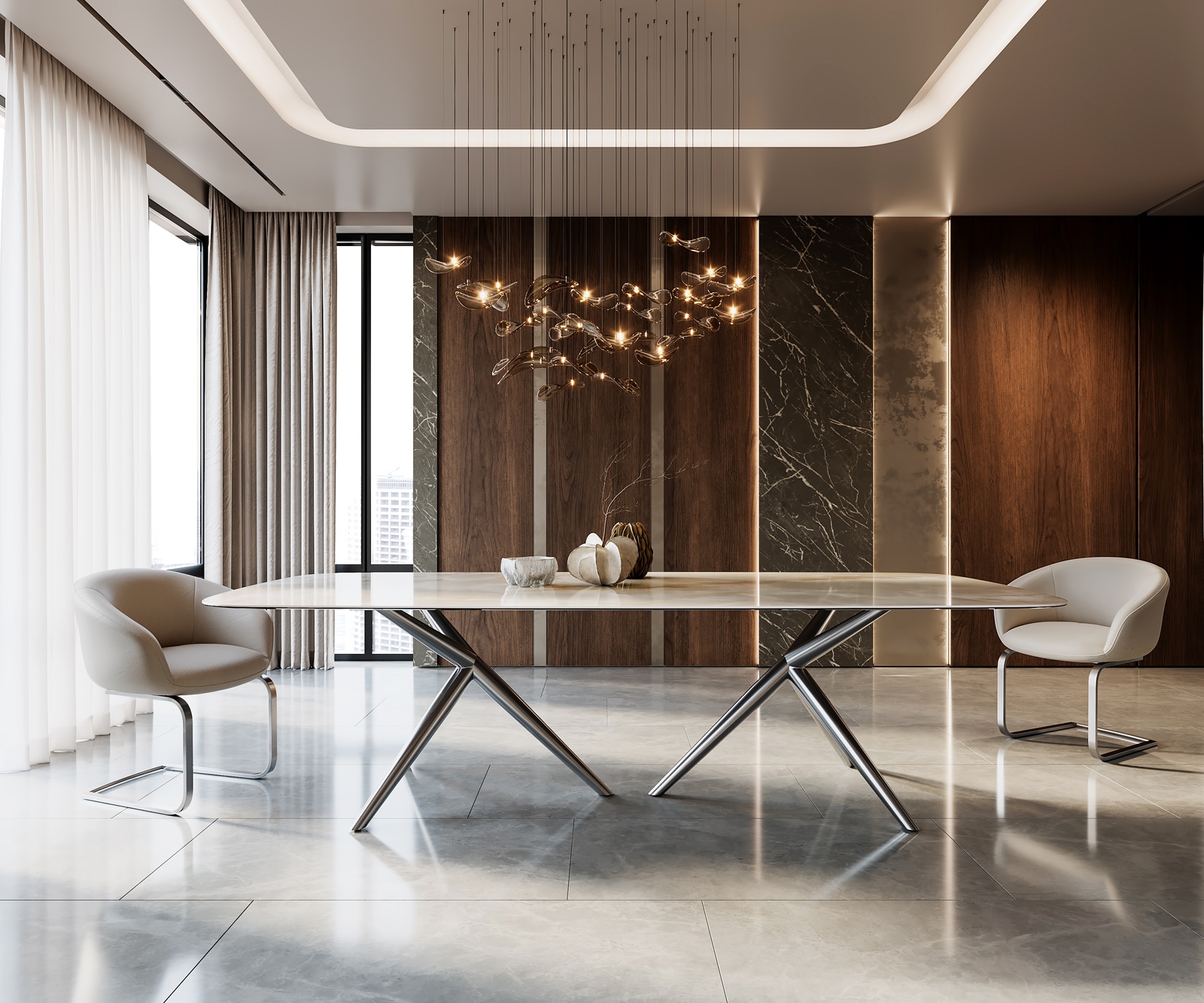 Кръгла Основа за маса от неръждаема стомана Estelar (комплект от 2) 3 Кръгла Основа за маса от неръждаема стомана Estelar (комплект от 2) 3