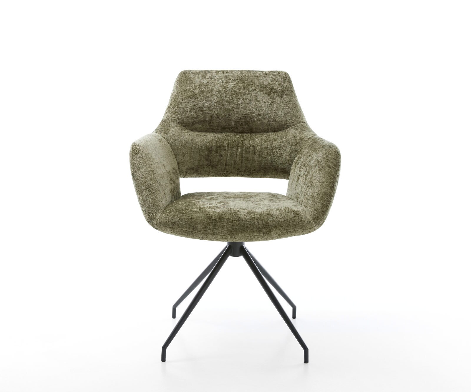 Врътящ се стол с подлакътници Шенил Маслина Конус крак кръгъл Черен 180° въртящ се Yago-Flex 1 Врътящ се стол с подлакътници Шенил Маслина Конус крак кръгъл Черен 180° въртящ се Yago-Flex 1