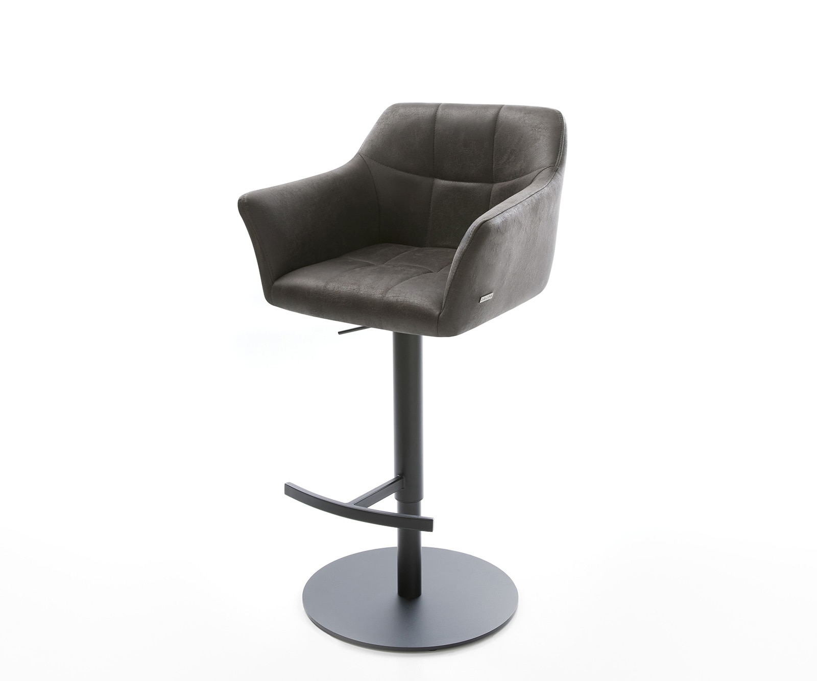 Бар стол Винтидж Антрацит Въртяща се основа с регулируема височина Метал Yulo-Flex Бар стол Винтидж Антрацит Въртяща се основа с регулируема височина Метал Yulo-Flex