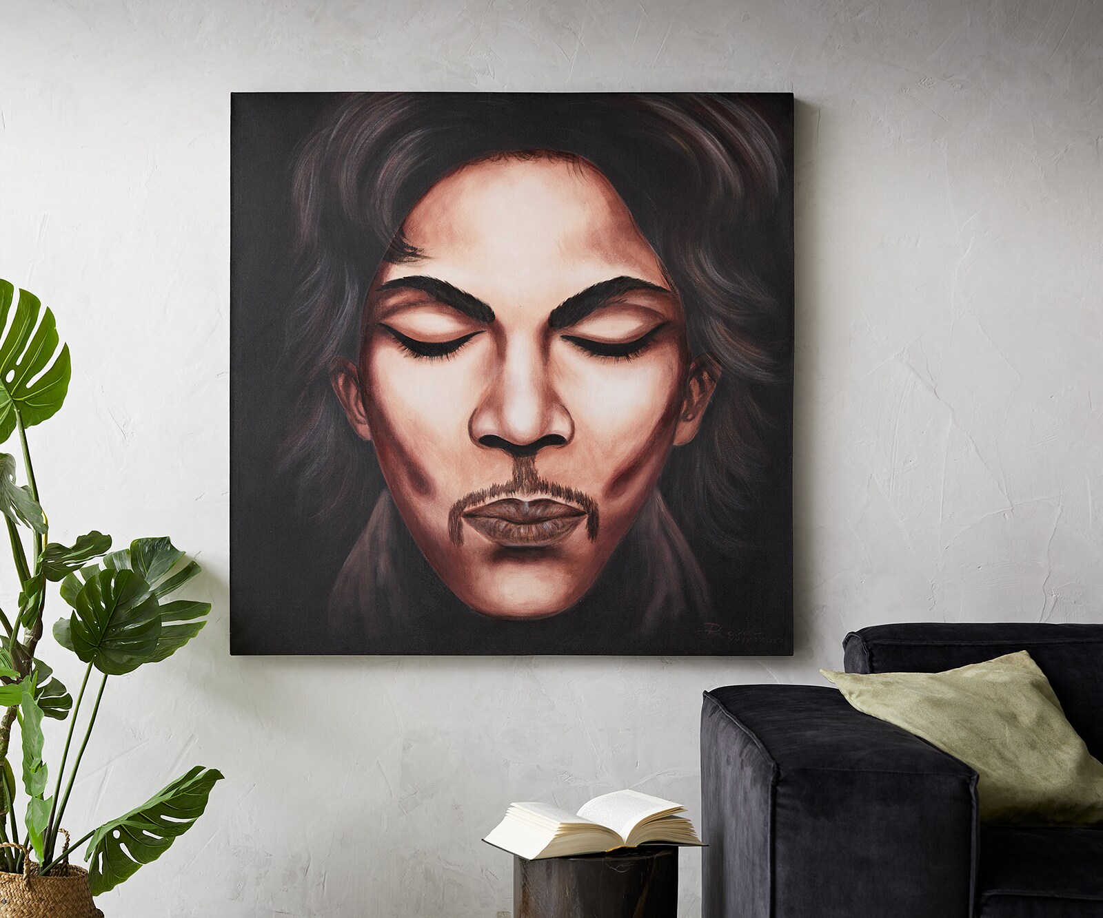 Картина 120x120 cm Многоцветен Рециклиран Метал Prince