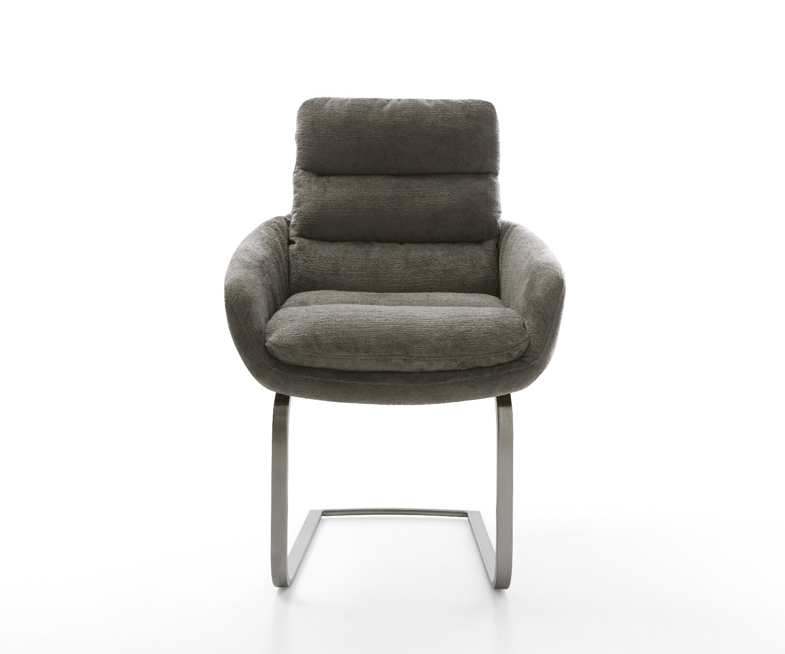 Стол с конзола Abelia-Flex с подлакътници Bouclé Soft Mud Стол с конзола Flat Graphite 1