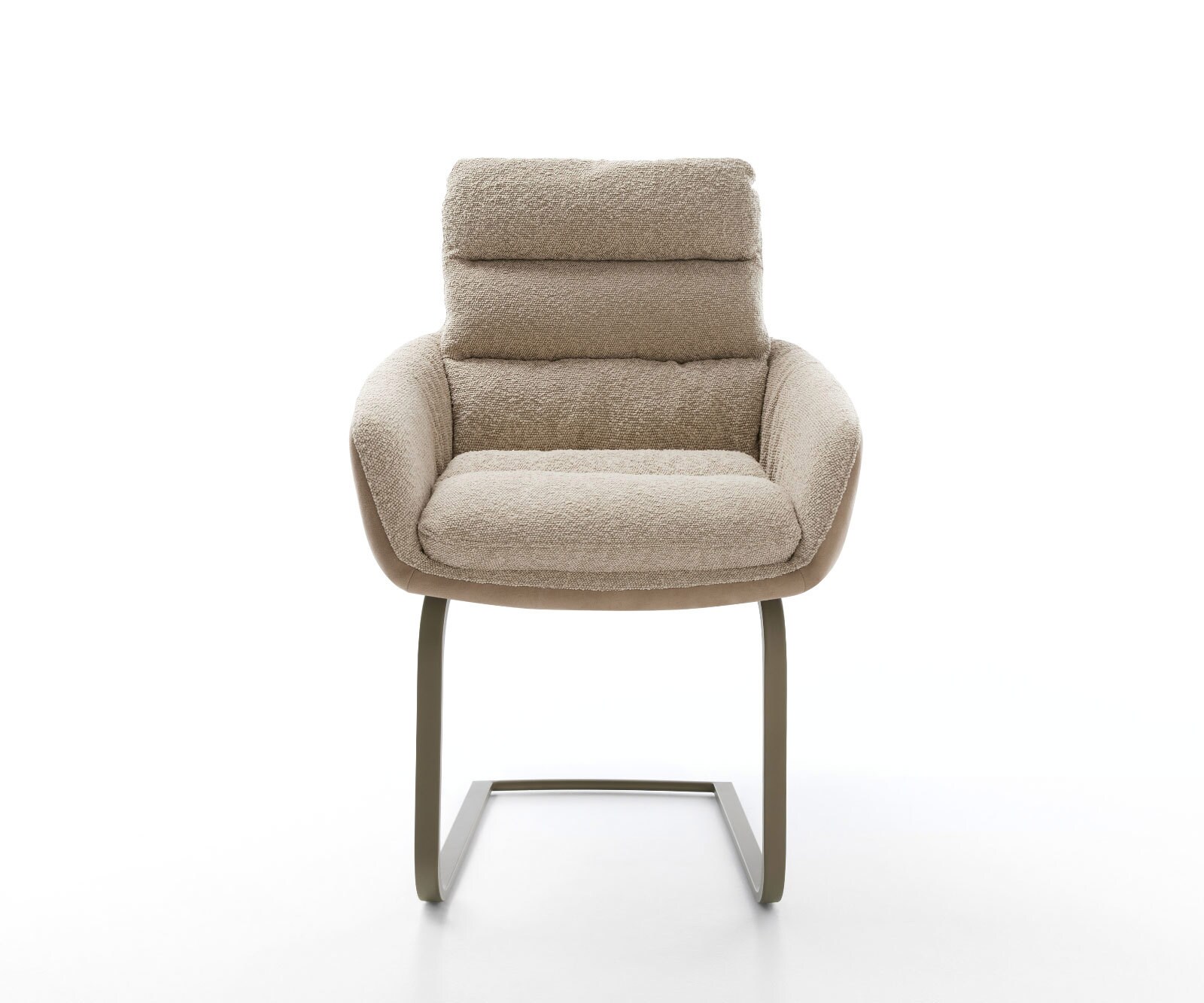 Конзолен стол Abelia-Flex с подлакътници Материал микс кал Конзолен стол плосък титан 2