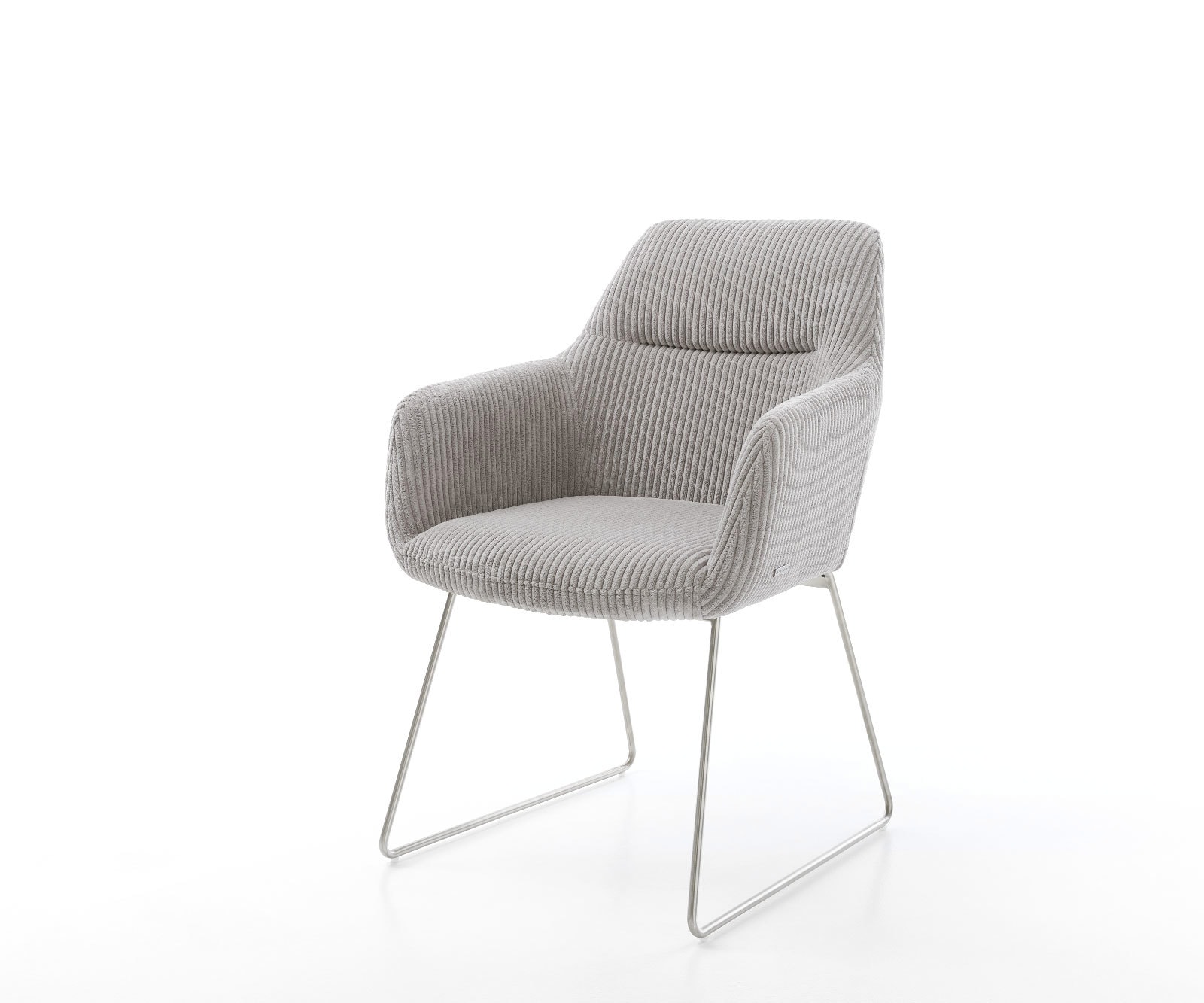 Стол Корд Сребристосив Извити крака Неръждаема стомана Pejo-Flex 1