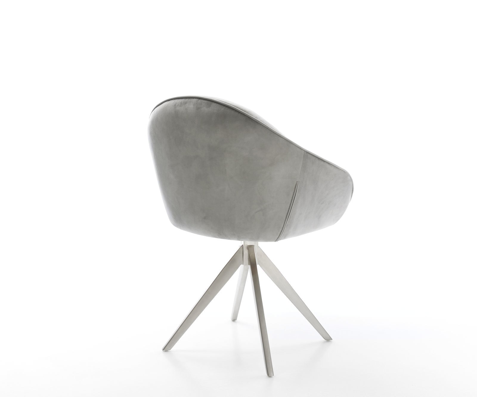 Врътящ се стол Кадифе Сив Конус крак  Неръждаема стомана 180° въртящ се Gaio-Flex 4 Врътящ се стол Кадифе Сив Конус крак  Неръждаема стомана 180° въртящ се Gaio-Flex 4