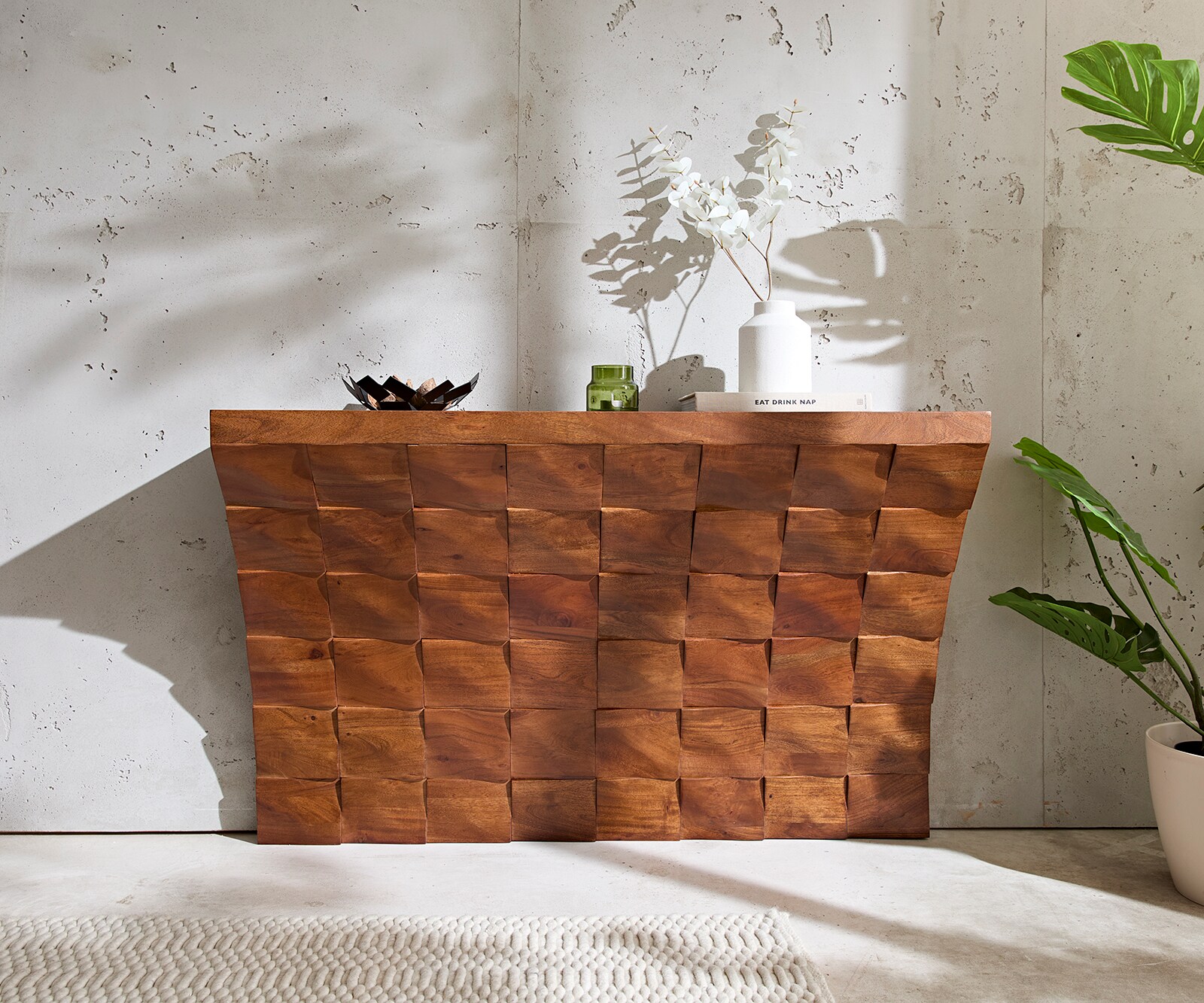 Конзола Eremos 120x35 cm Acacia Brown 1