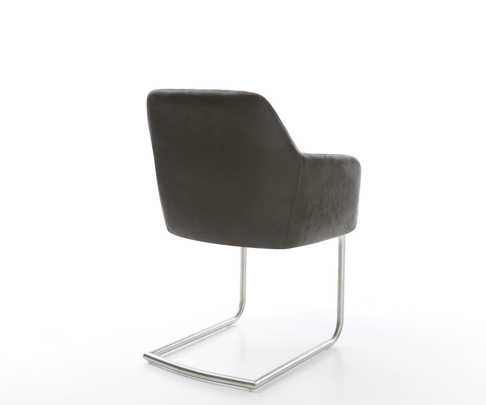 Люлеещ стол Антрацит Винтидж Конзолен крак кръгъл Неръждаема стомана Greg-Flex 5