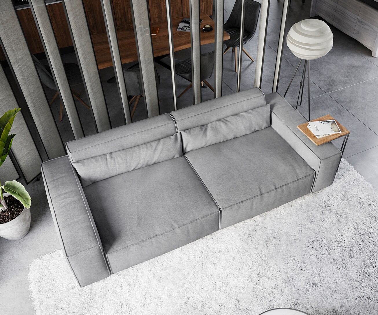 Голям диван XL 270x130 cm Микрофибър Сиво Sirpio 3
