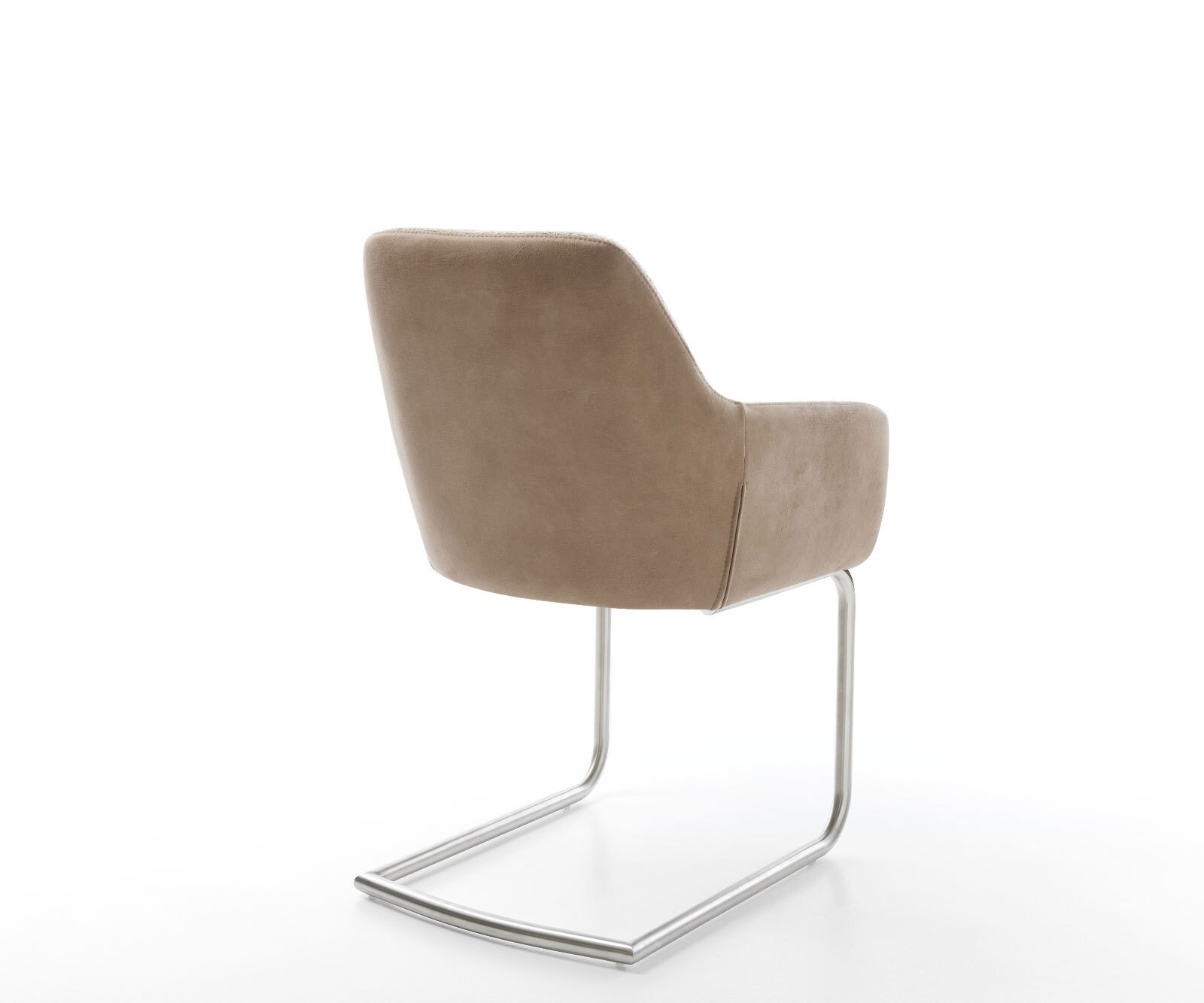 Конзолен стол Pejo-Flex материал микс кал Конзолен стол кръг неръждаема стомана джоб пружина ядро 4