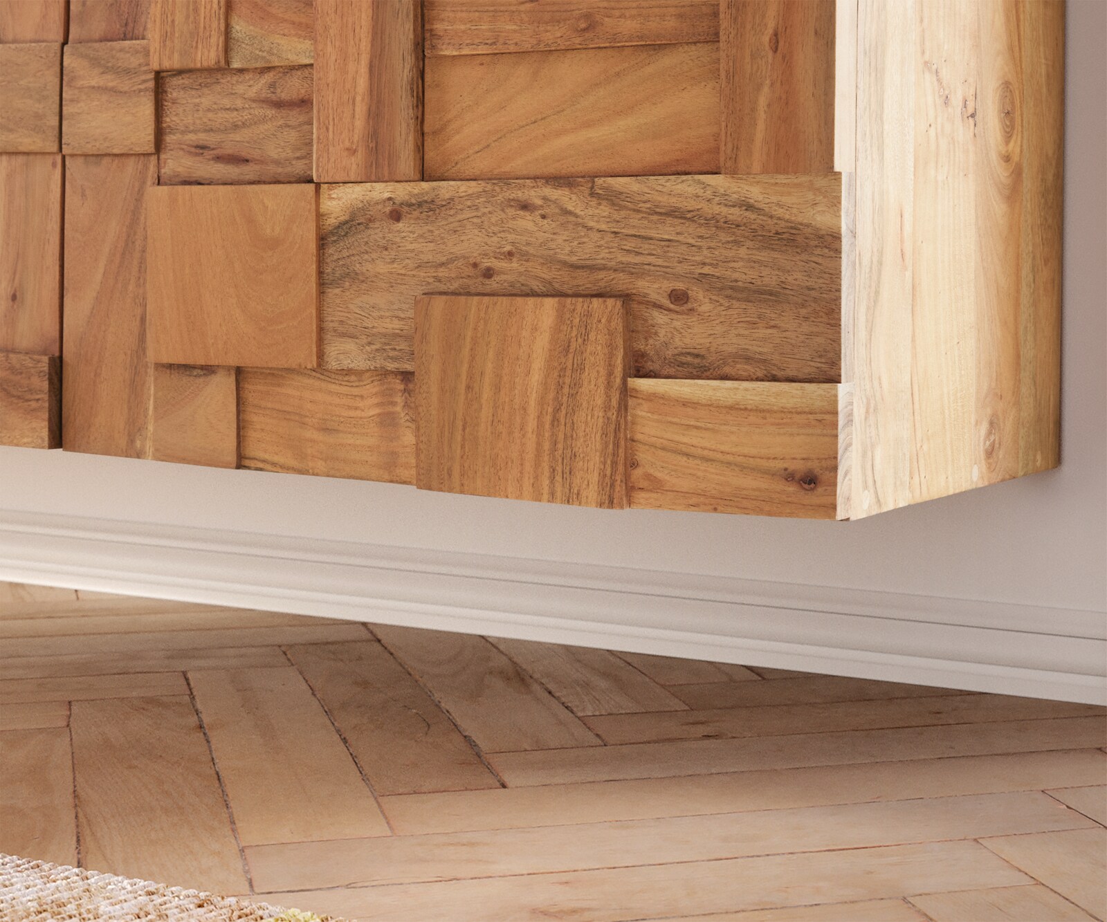 ТВ шкаф 260 cm 4 Врати 2 ЧекемеджеОтделения Акация Натурал висящ Puzzle 5 ТВ шкаф 260 cm 4 Врати 2 ЧекемеджеОтделения Акация Натурал висящ Puzzle 5