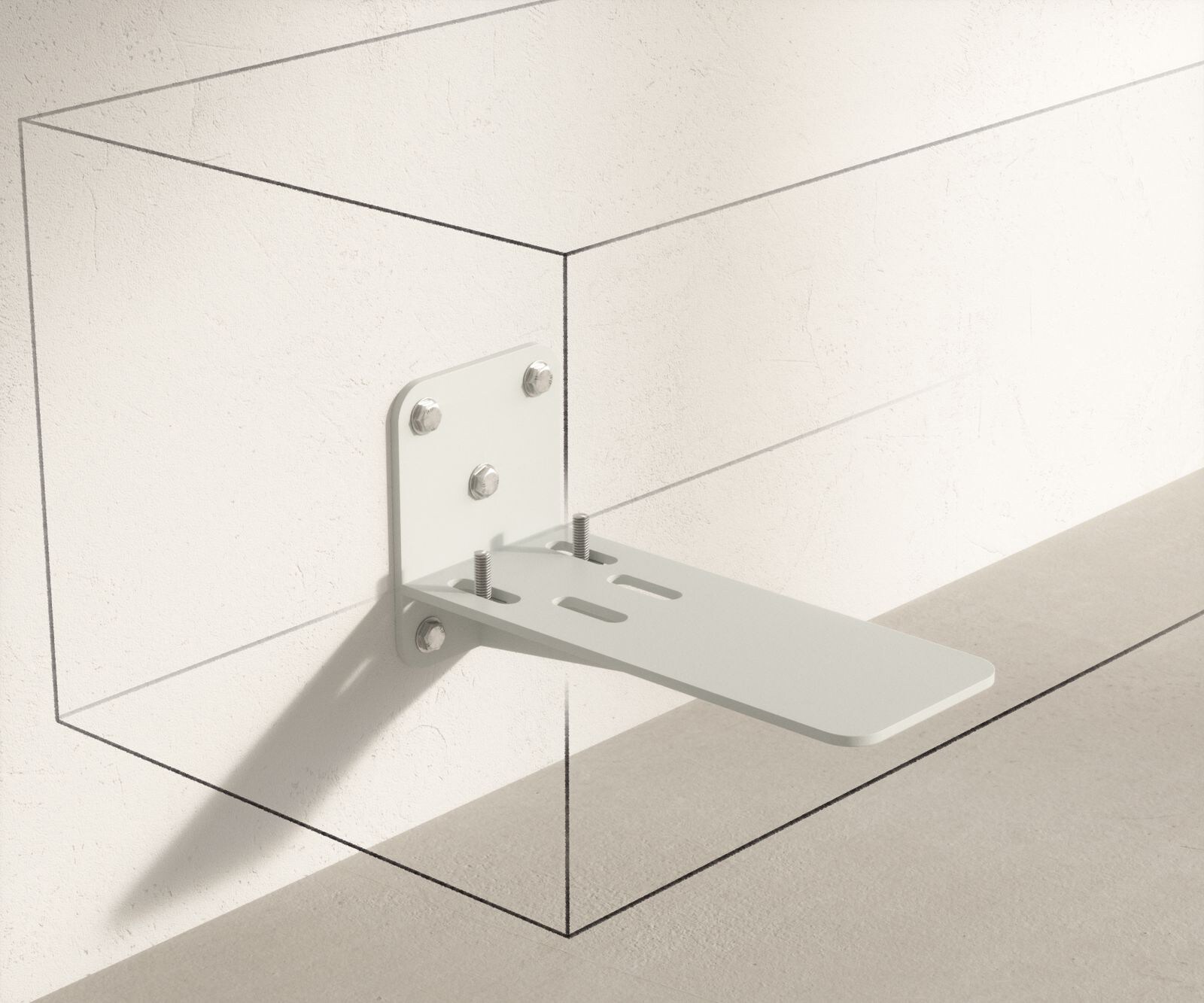 Нискък Шкаф Cuor 250 cm керамика Minas Melange бяло-бежово 1 клапа 1 чекмедже Плаваща 8