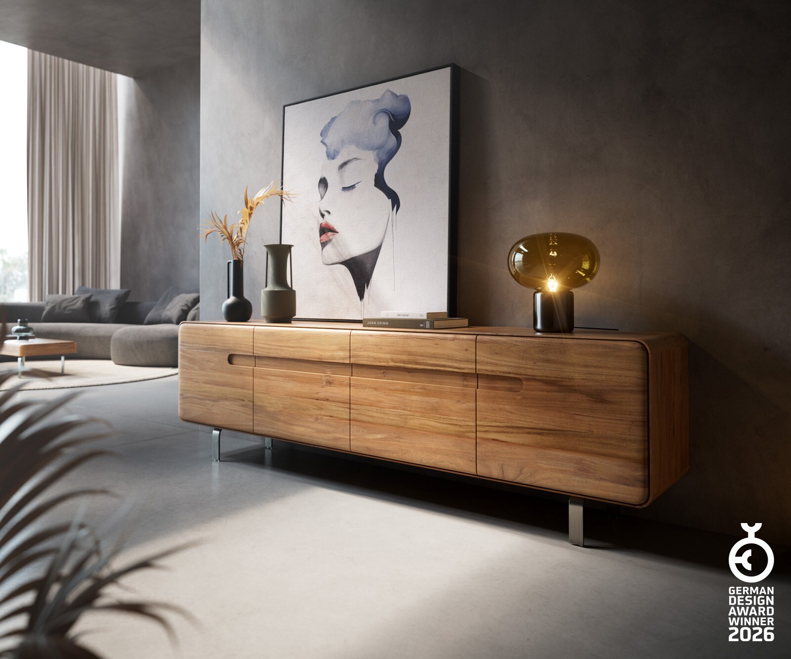 ТВ шкаф Anaya естествена акация 4