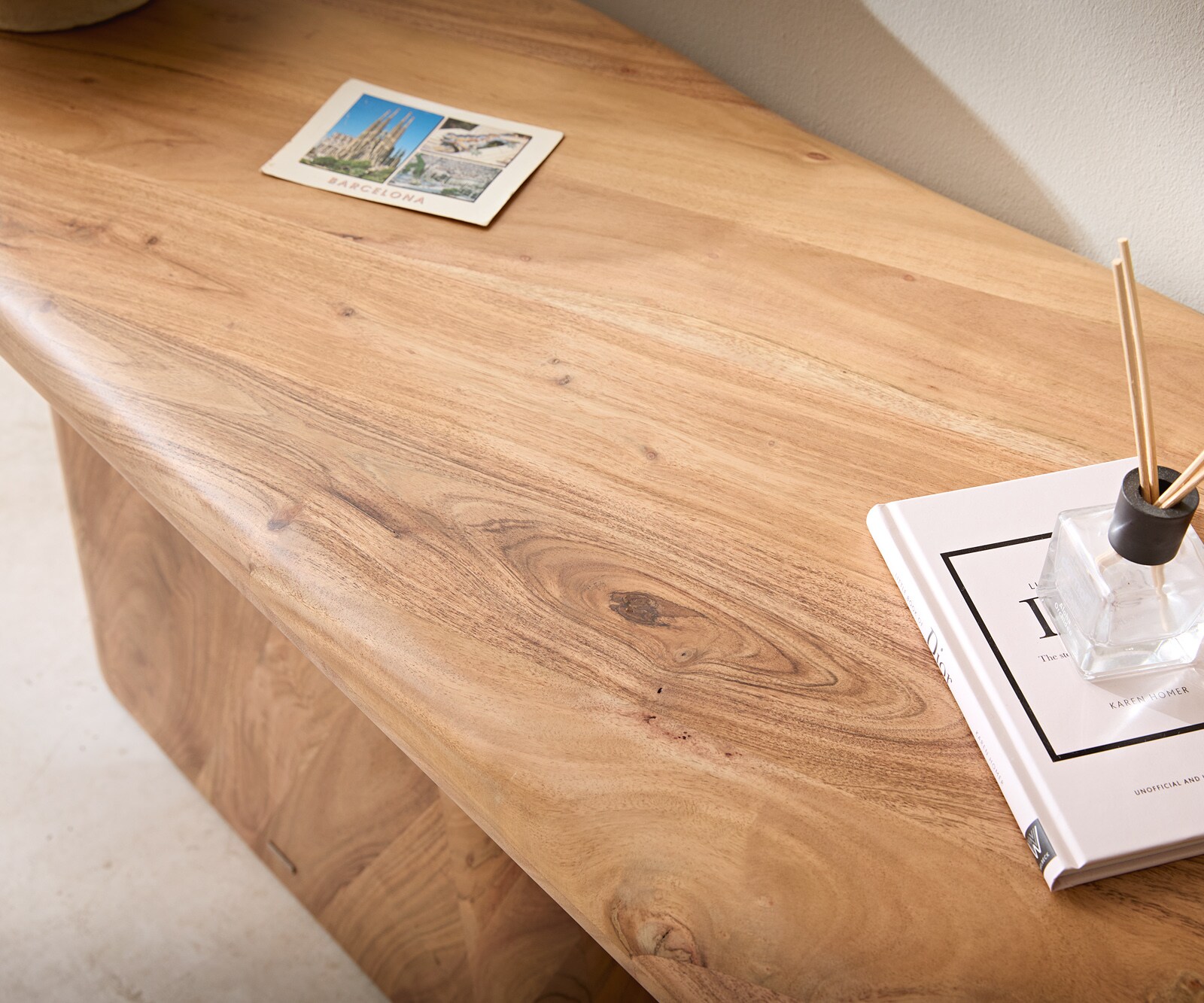 Конзолна маса Suva 180x45 cm естествена акация 5