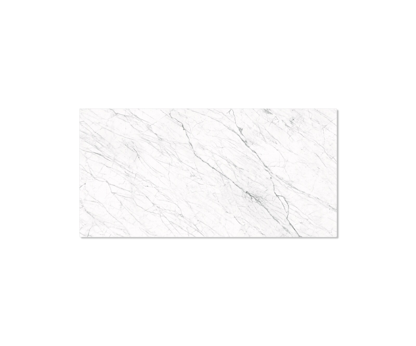 Маса 200x100cm Keramik Laminam®Statuarietto Бял среден крак плоска стомана Черен Edge 3